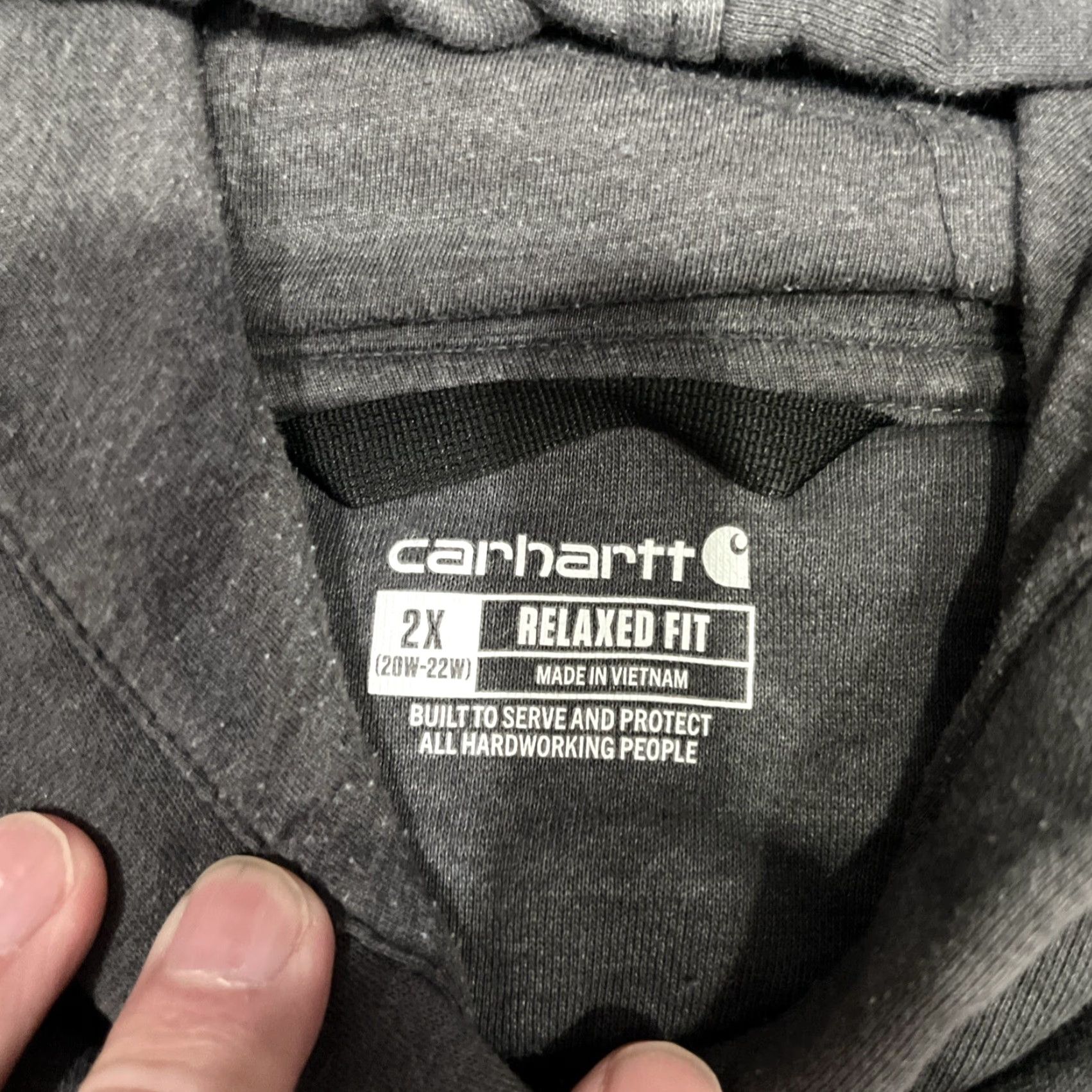 Carhartt Carhartt Hoodie Mens 2XL Gray Relaxed Fit Pullover Kangaroo Pocket Graphic Print Logo Size US XXL / EU 58 / 5 - 5 Thumbnail