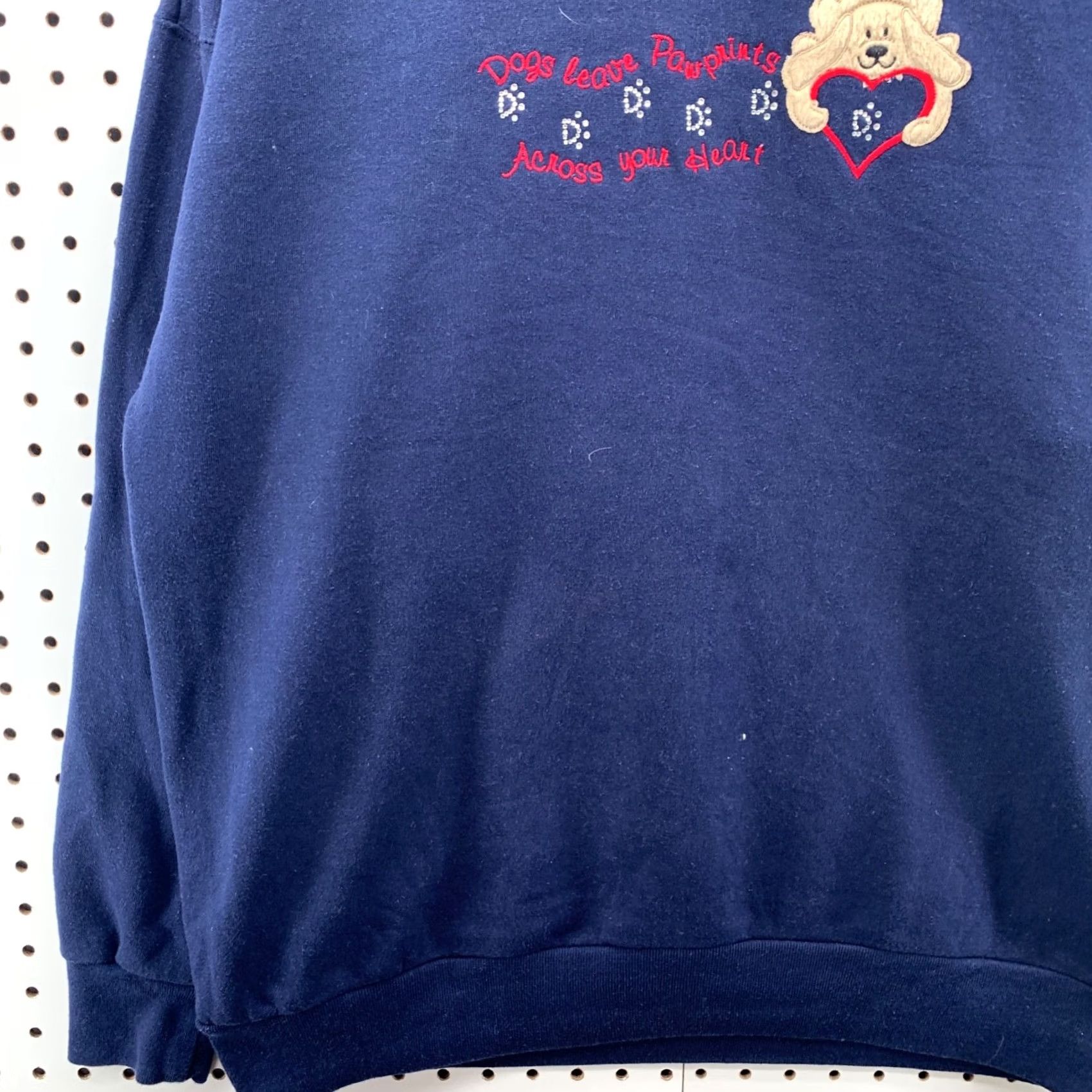 Vintage Vintage M&C Sportswear Dog Graphic Embroidered Sweatshirt Mens Large Blue Size US L / EU 52-54 / 3 - 4 Thumbnail