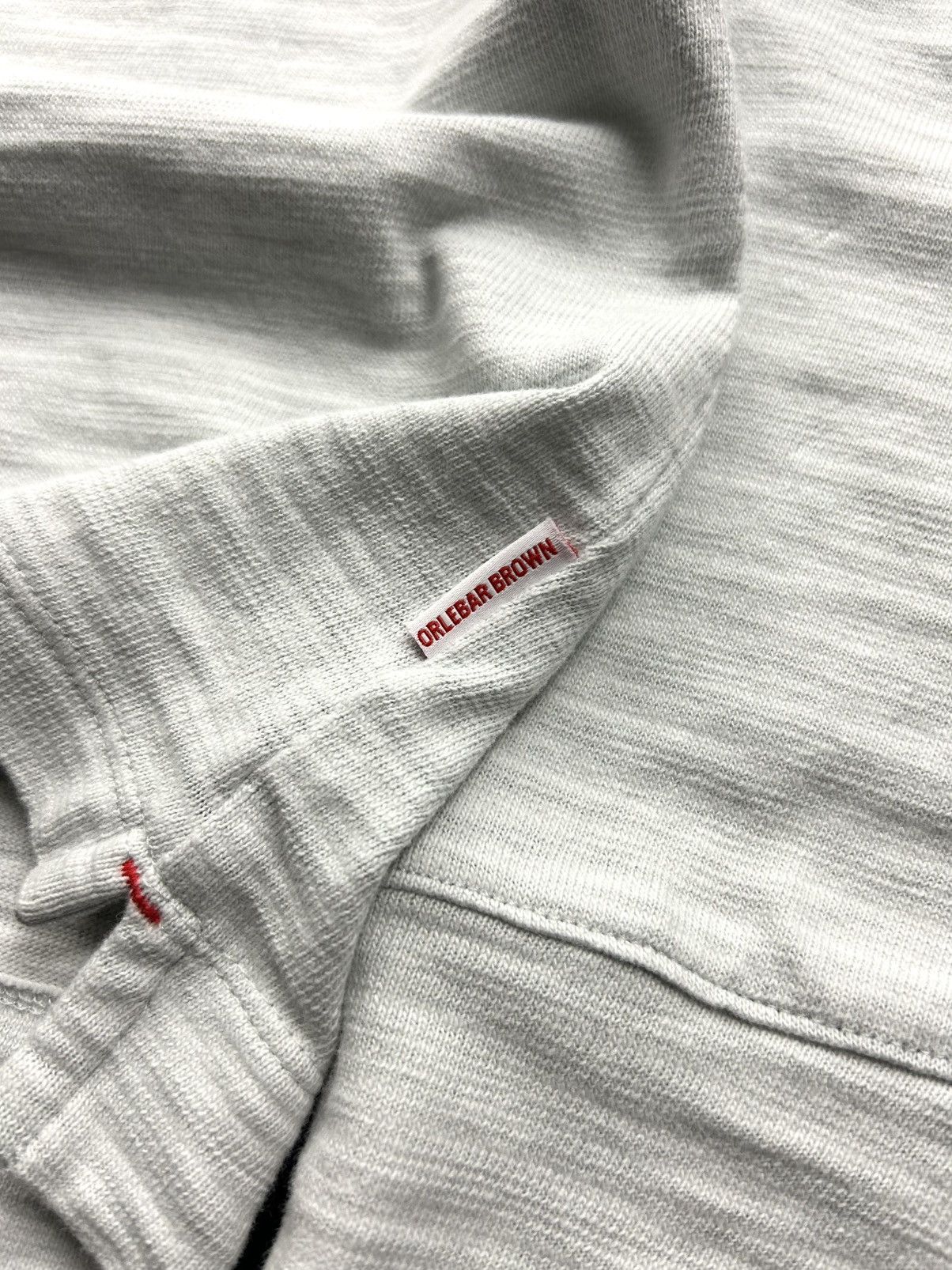 Orlebar Brown Orlebar Brown Button-Up Sweatshirt Grey XL Vintage Designer Size US XL / EU 56 / 4 - 11 Thumbnail