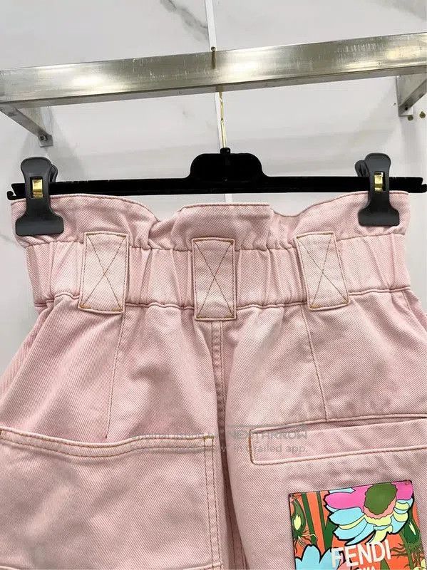 Louis Vuitton Fendi Pink Cotton Women's Skirt . Size 23" - 6 Thumbnail