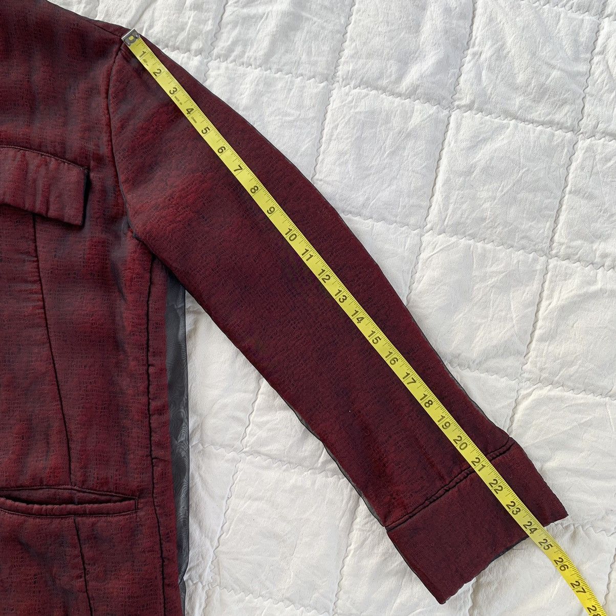 Yohji Yamamoto Y's Spider Web Double Layer Jacket Size L / US 10 / IT 46 - 20 Thumbnail