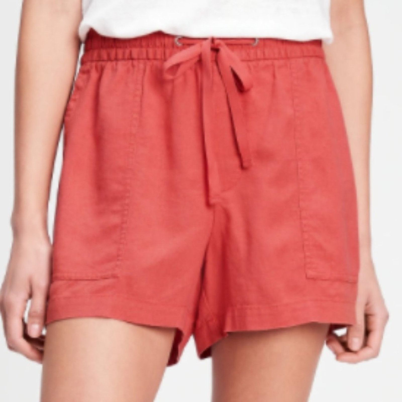 Gap GAP Factory Orange Desert Flower Pull-On Utility Shorts Size 32" / US 10 / IT 46 - 5 Thumbnail