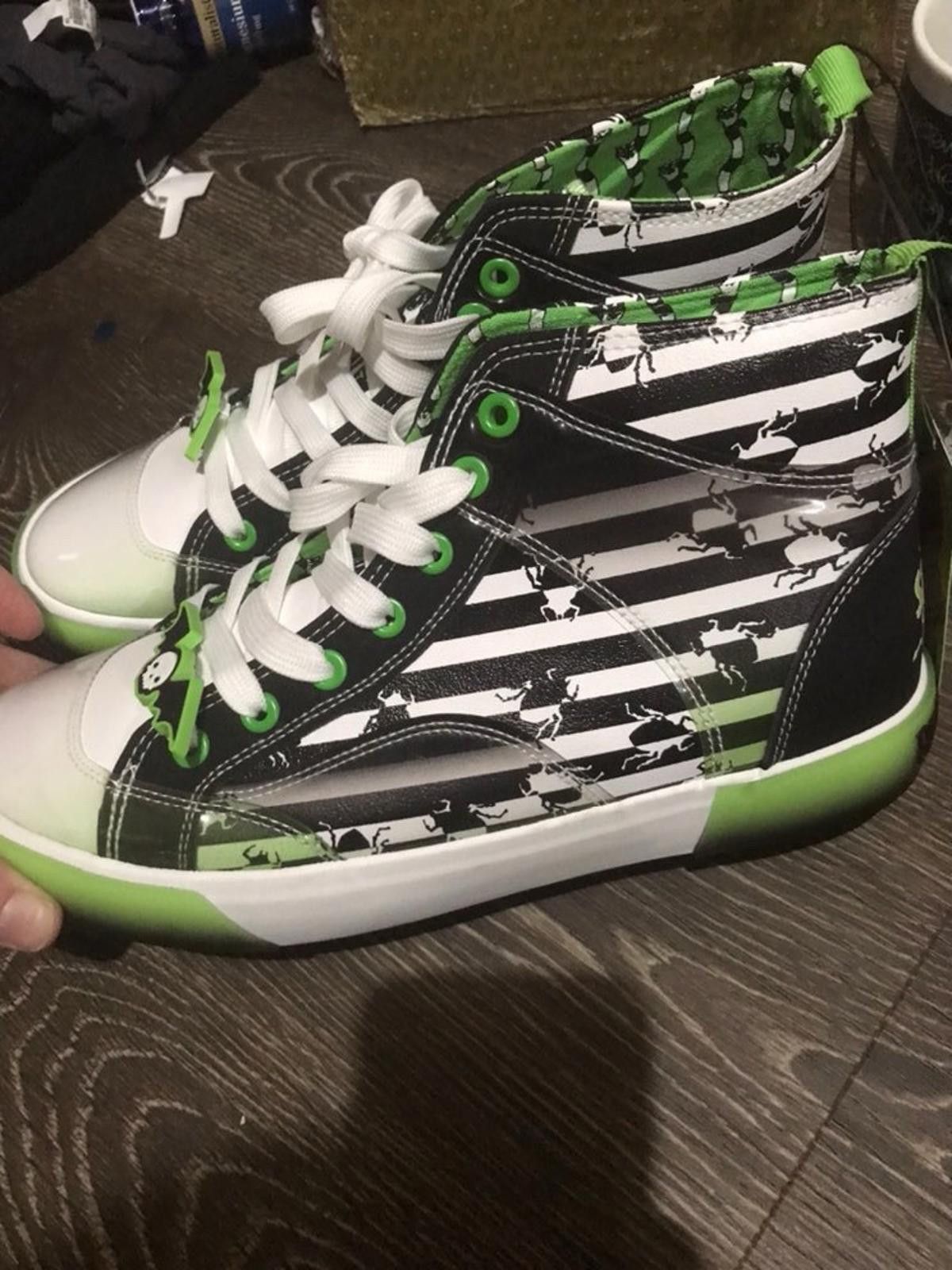 Designer Beetlejuice Womens Size 8.5 High Top Sneakers. NEW Size US 8.5 / IT 38.5 - 1 Thumbnail