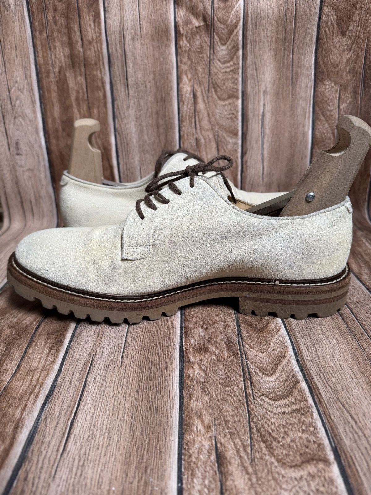 Brunello Cucinelli Panelled suede derby Size US 10 / EU 43 - 6 Thumbnail
