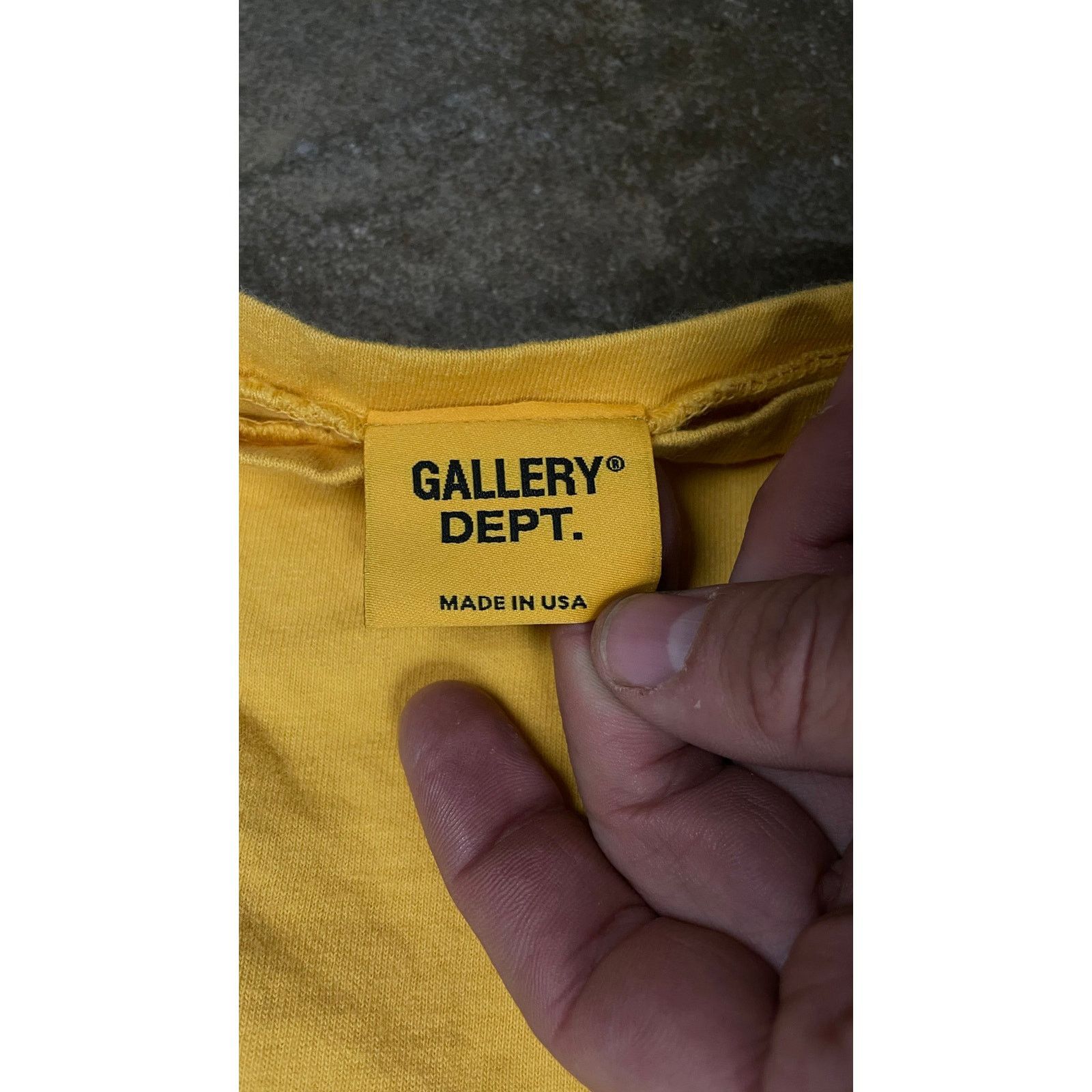 Gallery Dept. Gallery Dept F Up Yellow Tee New Medium Size US M / EU 48-50 / 2 - 4 Thumbnail