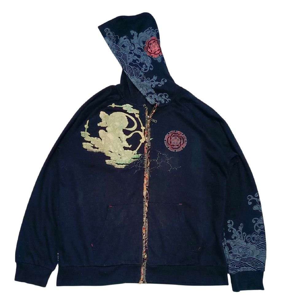 Vintage Bullet Noise Japanese Sukajan Dragon Zipper Hoodie