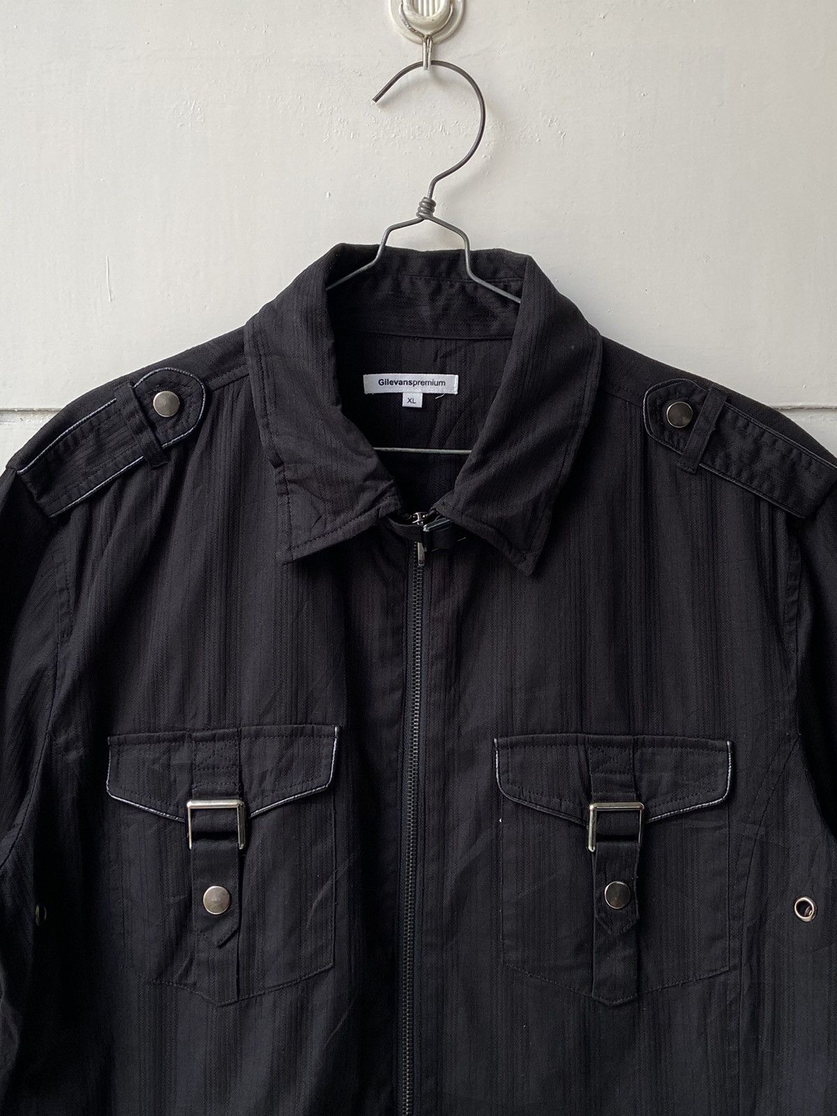 Japanese Brand × Seditionaries GILEVANS PREMIUM Black Zip Shirt Size US L / EU 52-54 / 3 - 12 Thumbnail