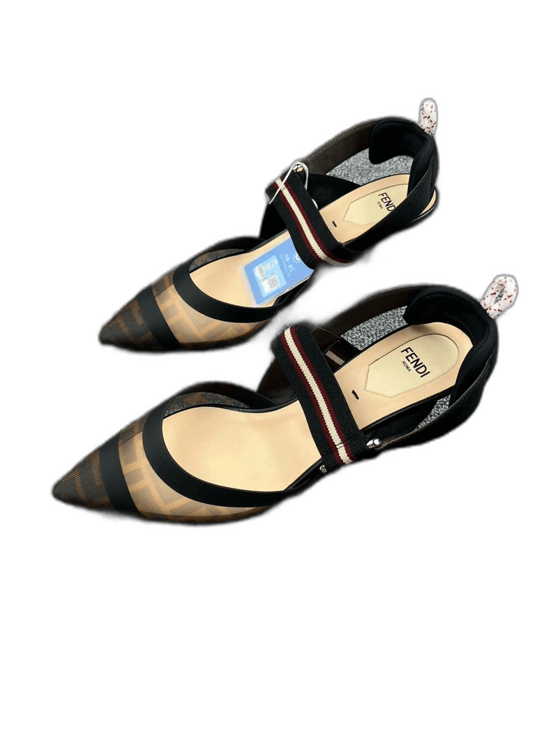 Fendi fendi monogram high heel shoes size 37.5 Size US 7 / IT 37 - 1 Thumbnail