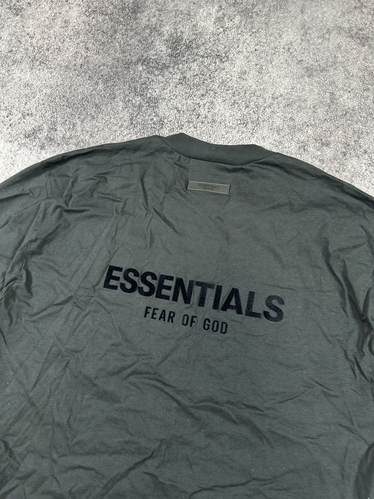 Fear of God Fear Of God Essentials Big Back Logo Black T-shirt Rare Usa Size US XL / EU 56 / 4 - 2 Thumbnail