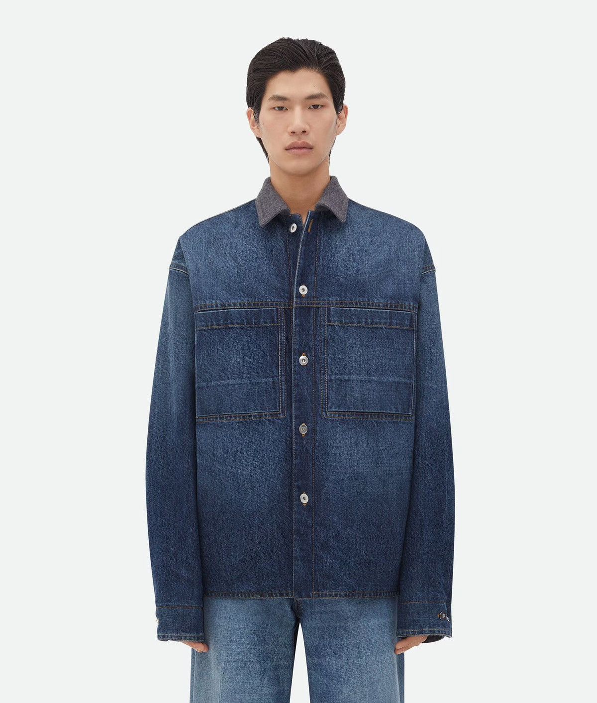 Bottega Veneta Bottega Veneta Reversible Wool Denim Jacket Size US S / EU 44-46 / 1 - 5 Thumbnail