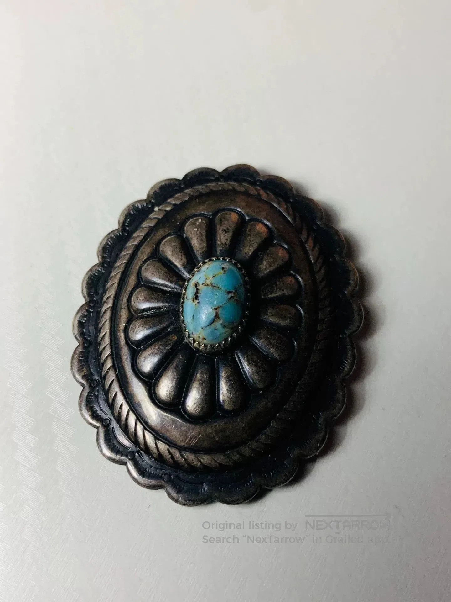 Other Navajo Silver Turquoise Buckle. Size ONE SIZE - 1 Thumbnail