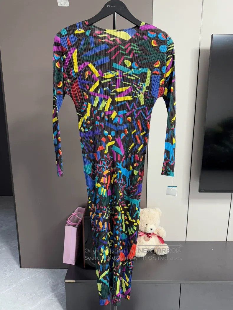 Issey Miyake Issey Miyake Christmas Dress Size L / US 10 / IT 46 - 1 Thumbnail