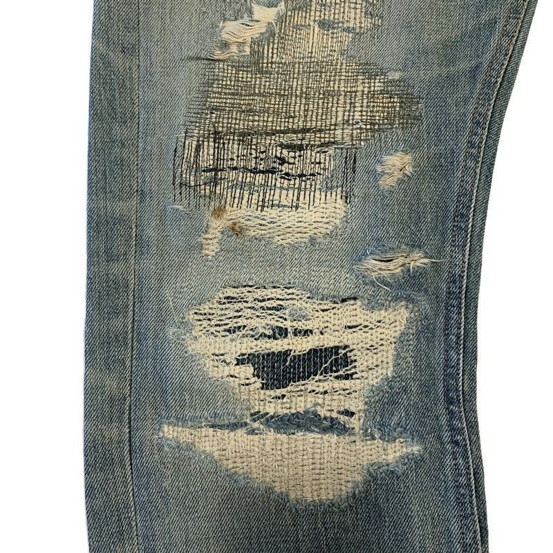 Undercover Undercover 2004AW “But Beautiful” 68 Red Yarn Jeans Size US 33 - 4 Thumbnail