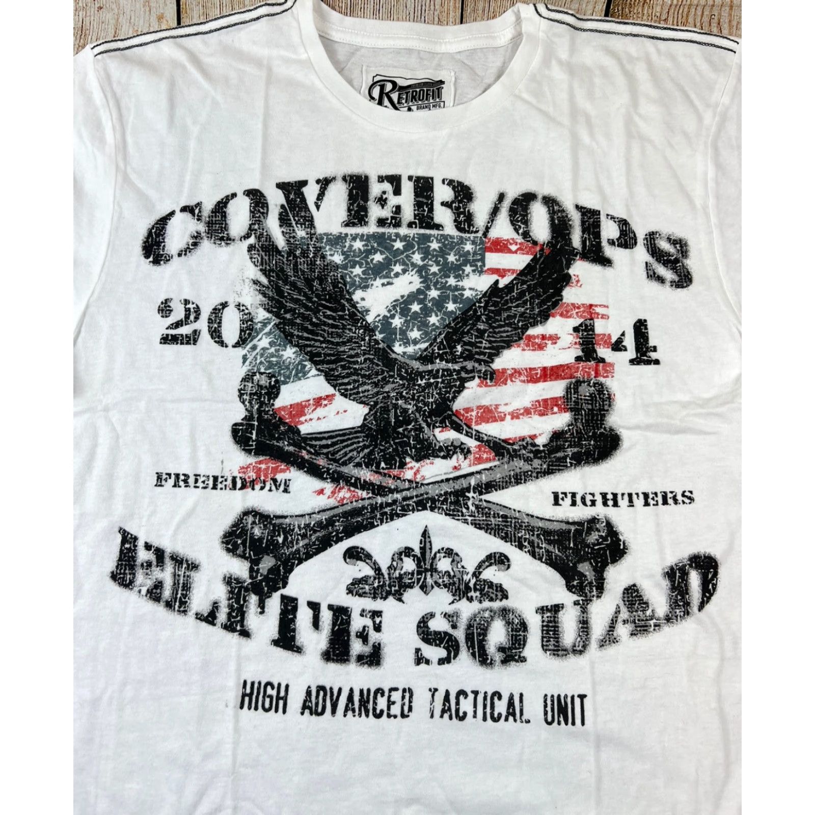 Vintage Retrofit Cover Ops Elite T-Shirt White 2XL Mens NWT Unit Tactical Military Size US XXL / EU 58 / 5 - 2 Thumbnail