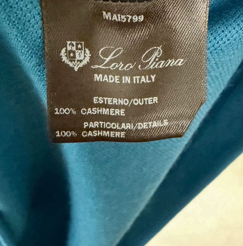 Loro Piana LORO PIANA Spring and summer knit cashmere short sleeve po Size US L / EU 52-54 / 3 - 7 Thumbnail
