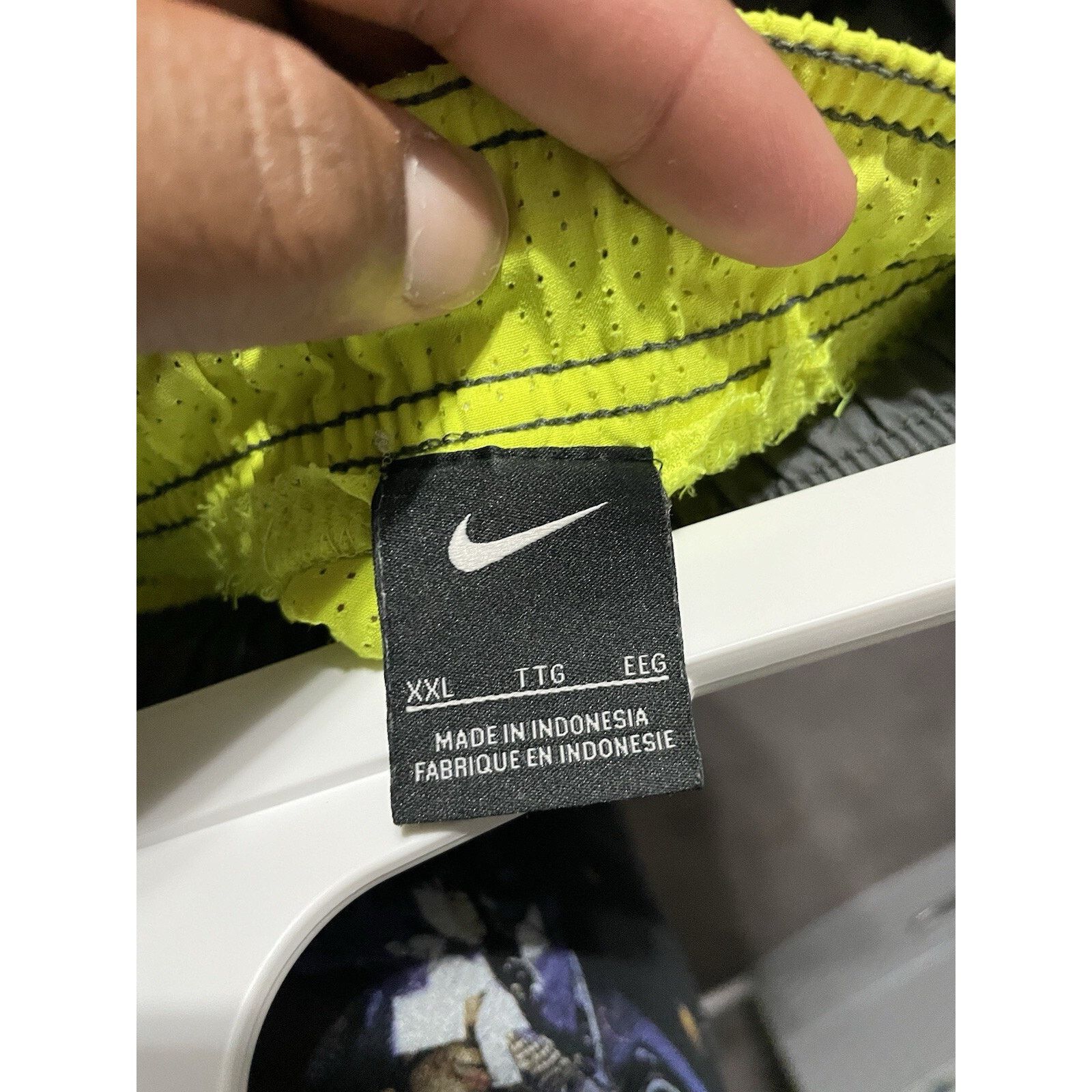 Nike Size 2XL- Nike Men’s Gray and Neon Yellow Swimming Shorts. Size US 43 - 3 Thumbnail