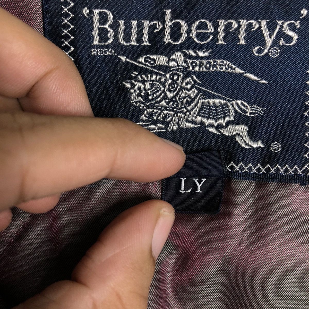 Burberry 📌Vintage Burberrys Button Jacket Biker Style Size US L / EU 52-54 / 3 - 22 Thumbnail