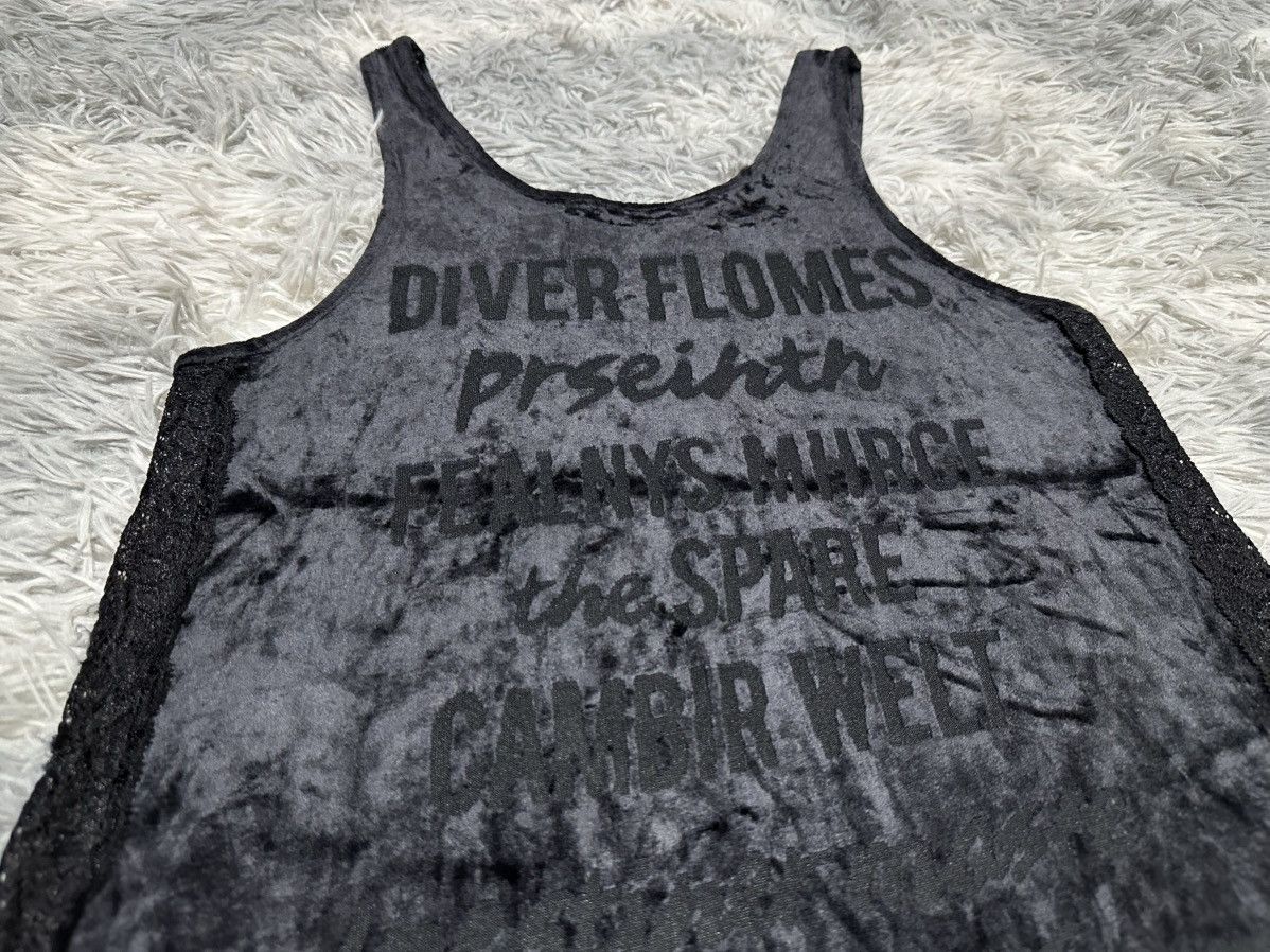 Hysteric Glamour 🔥Sick Y2K Maison Glify Skull Velour Mesh Tank Top Stud Punk Size US S / EU 44-46 / 1 - 8 Thumbnail