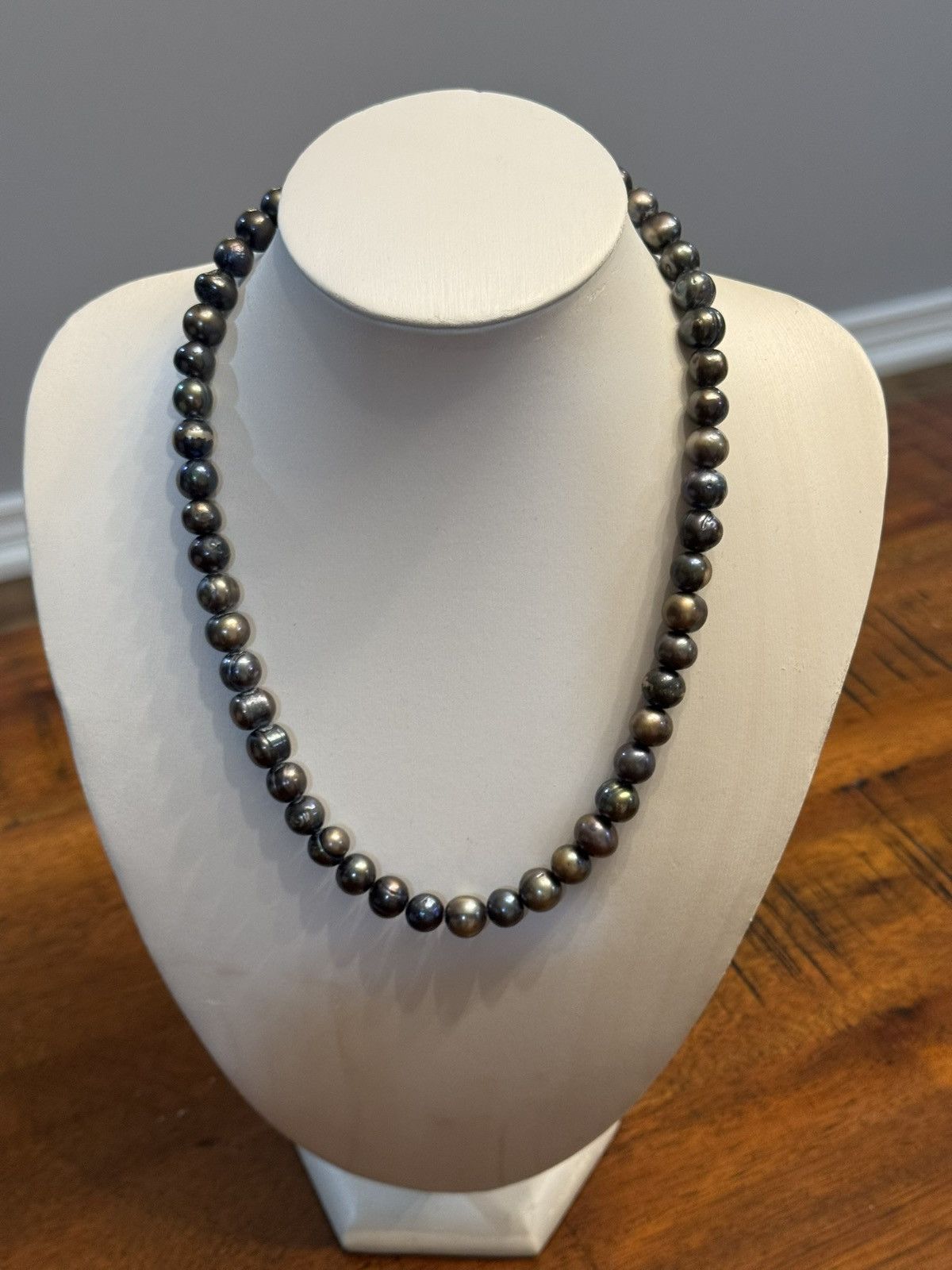 Jewelry Baroque Black Tahitian Natural Pearl Strand Necklace Size 30 - 2 Thumbnail