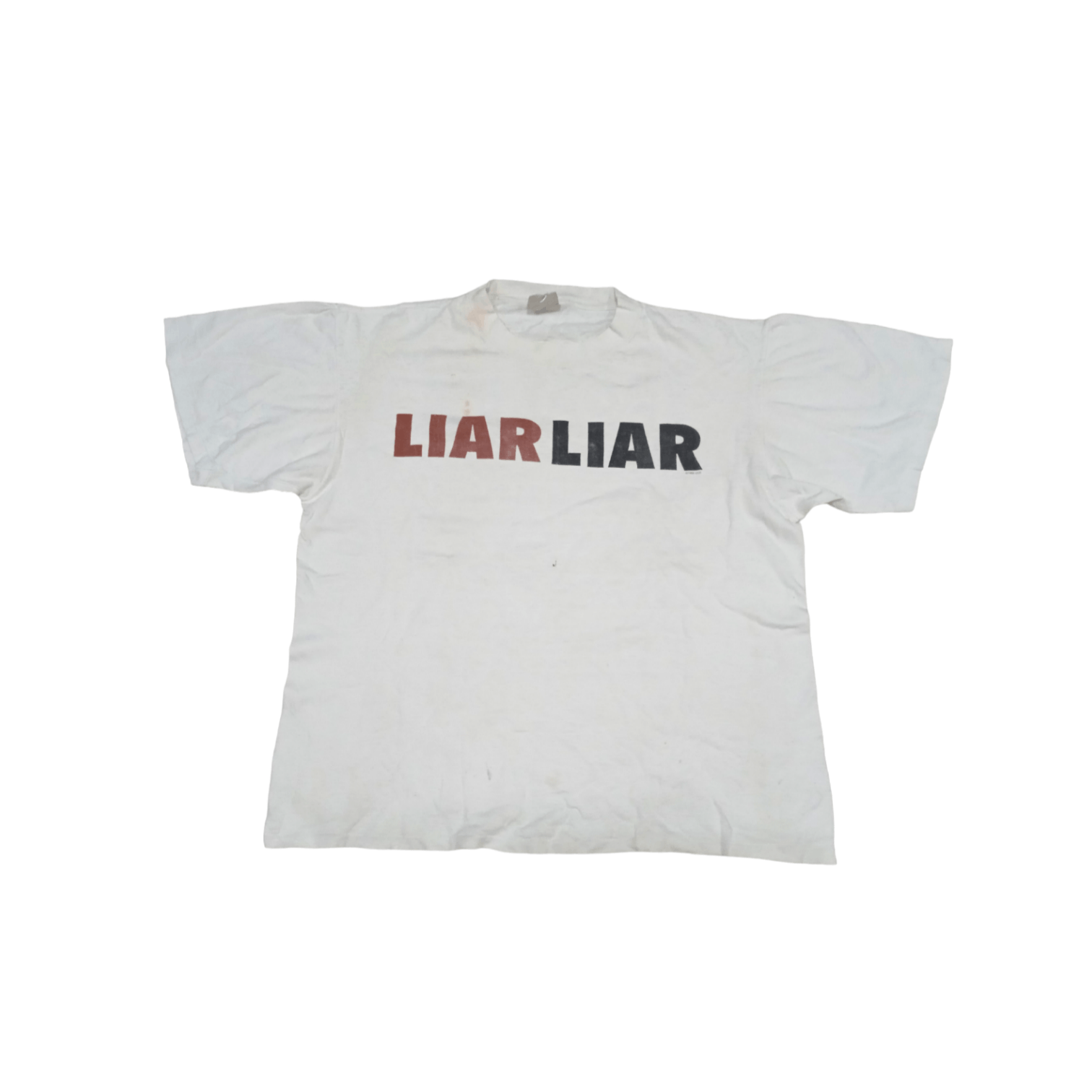 image of Movie x Vintage 90's Liar Liar Jim Carey T-Shirt Film in White, Men's (Size XL)