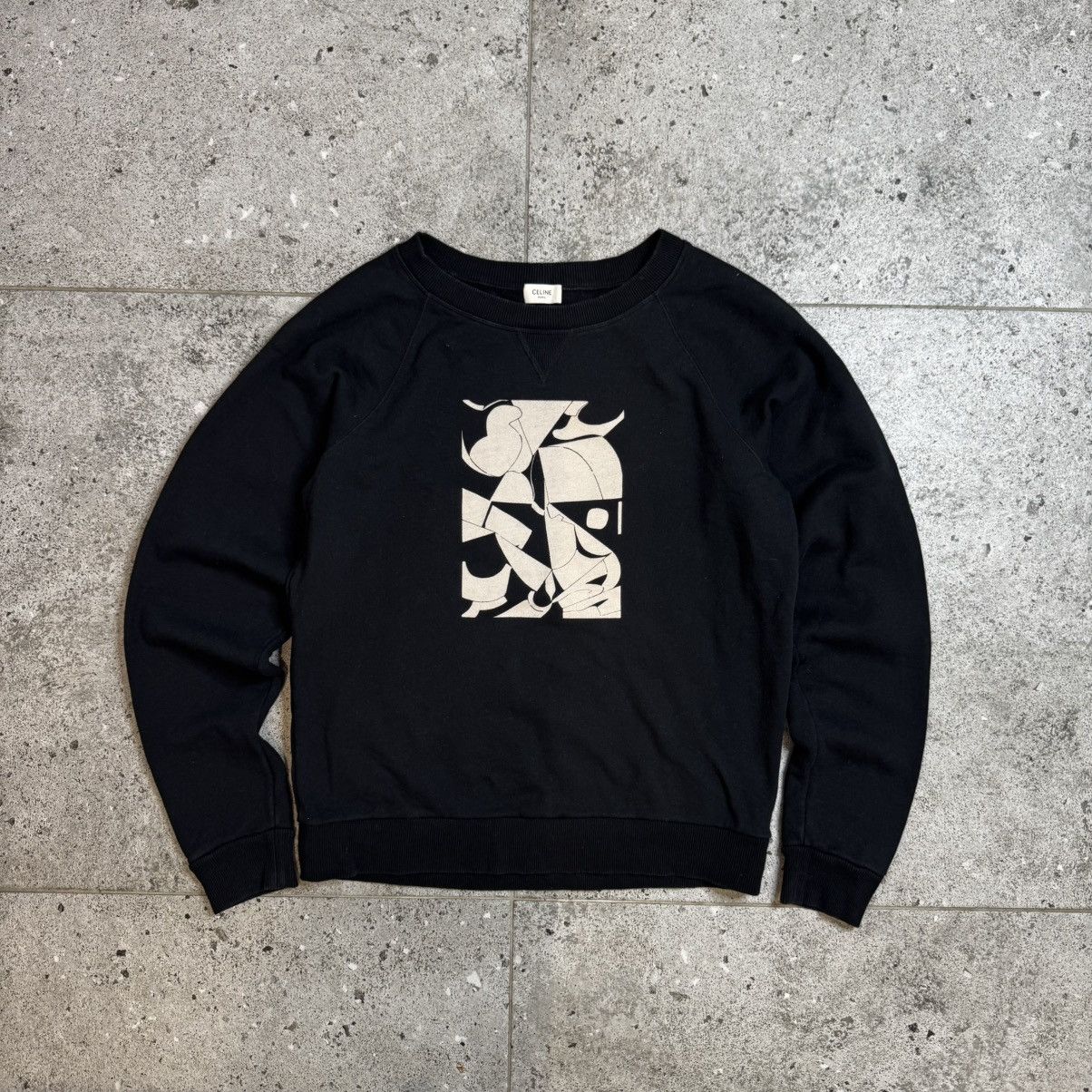 Celine Celine × Shawn Kurunery 19AW Archive Black Sweatshirt Rare Size US L / EU 52-54 / 3 - 1 Thumbnail