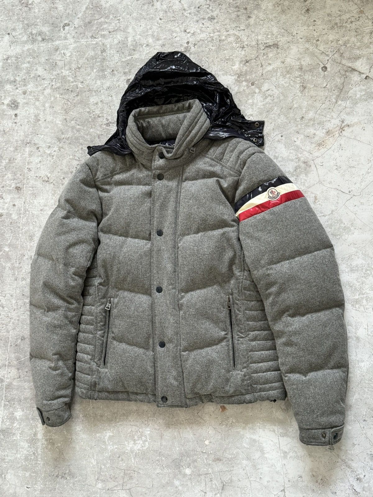 Moncler Moncler Chartreuse wool puffer jacket Size US XL / EU 56 / 4 - 4 Thumbnail
