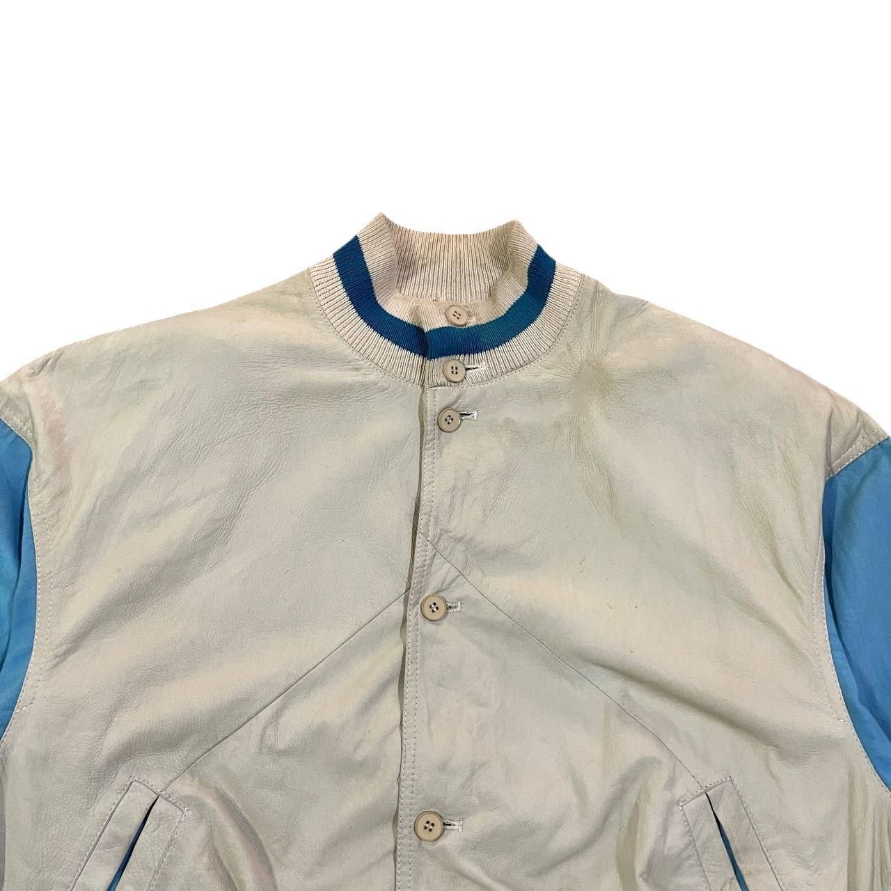 Enrico Coveri Vintage Enrico Coveri Safari Leather Bomber Jacket Size US M / EU 48-50 / 2 - 2 Thumbnail