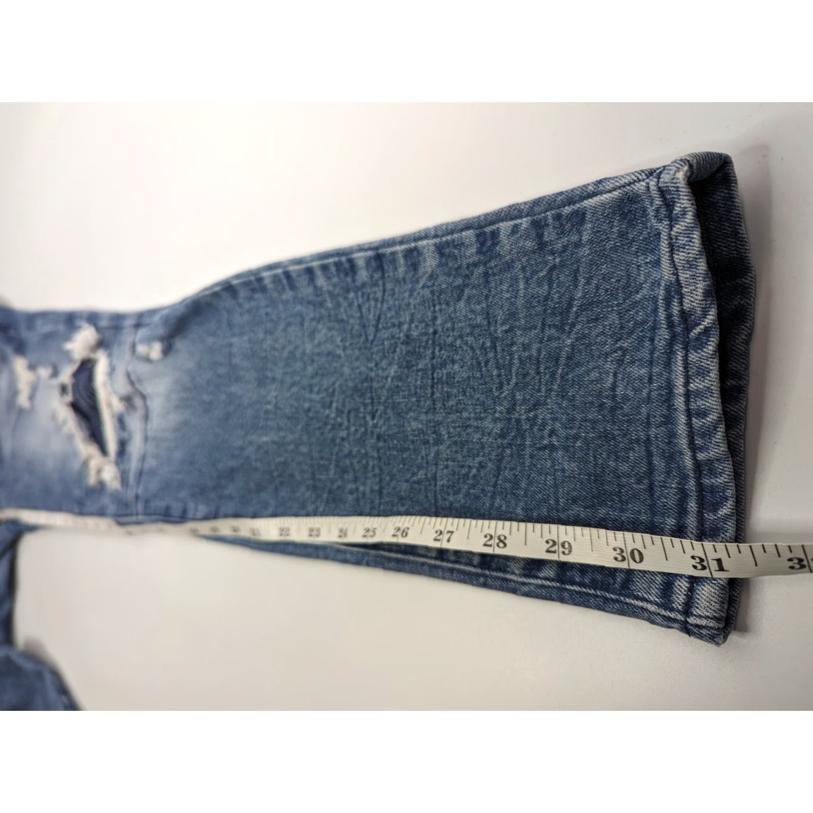 Pacsun PacSun Jeans Skinny 30x30 Mens Blue Distressed Denim Stretch Moto 5-Pocket Size US 30 / EU 46 - 7 Thumbnail