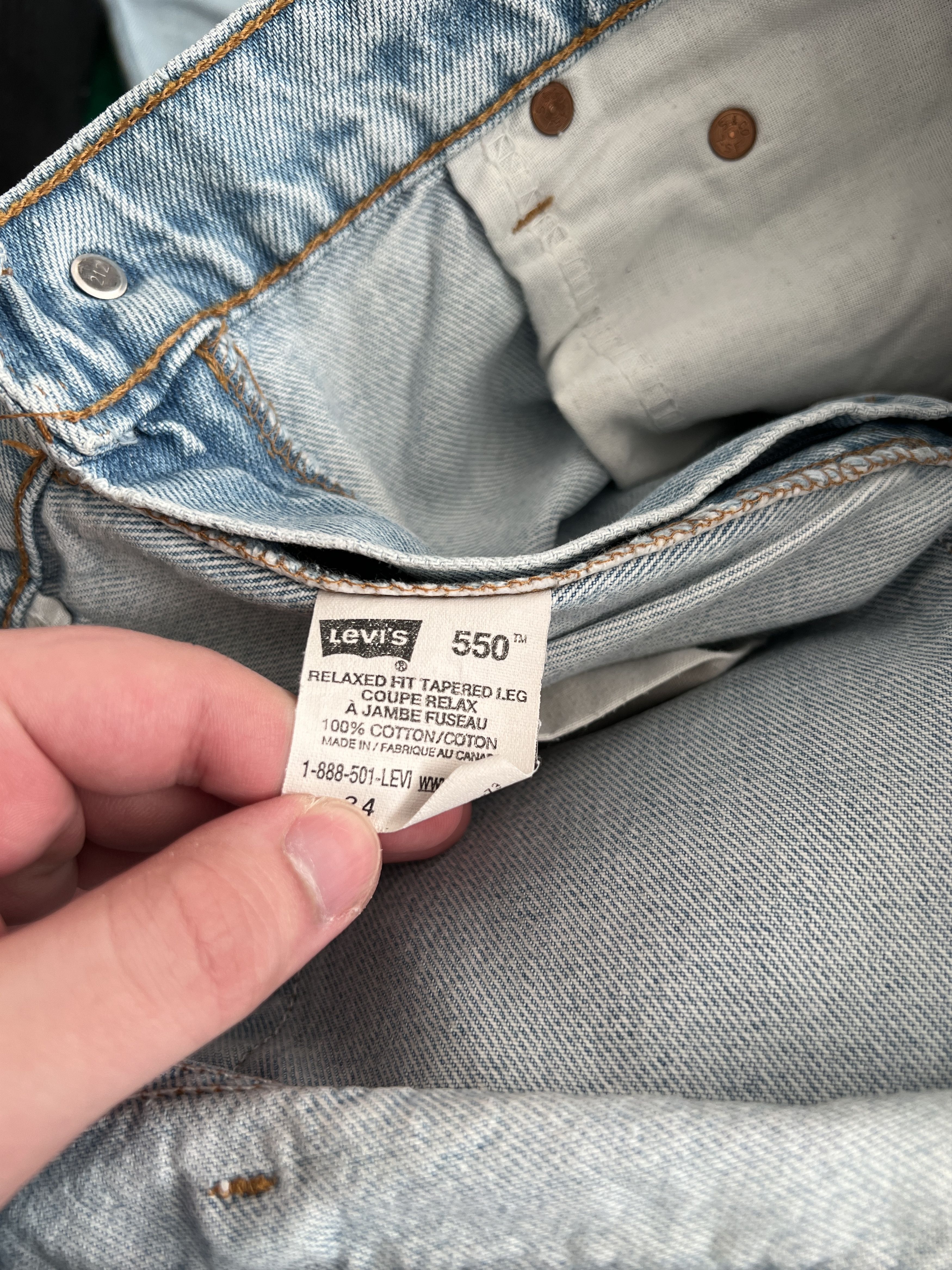 Levi's Vintage 90s Levis 550 Denim Jeans Size US 32 / EU 48 - 15 Thumbnail