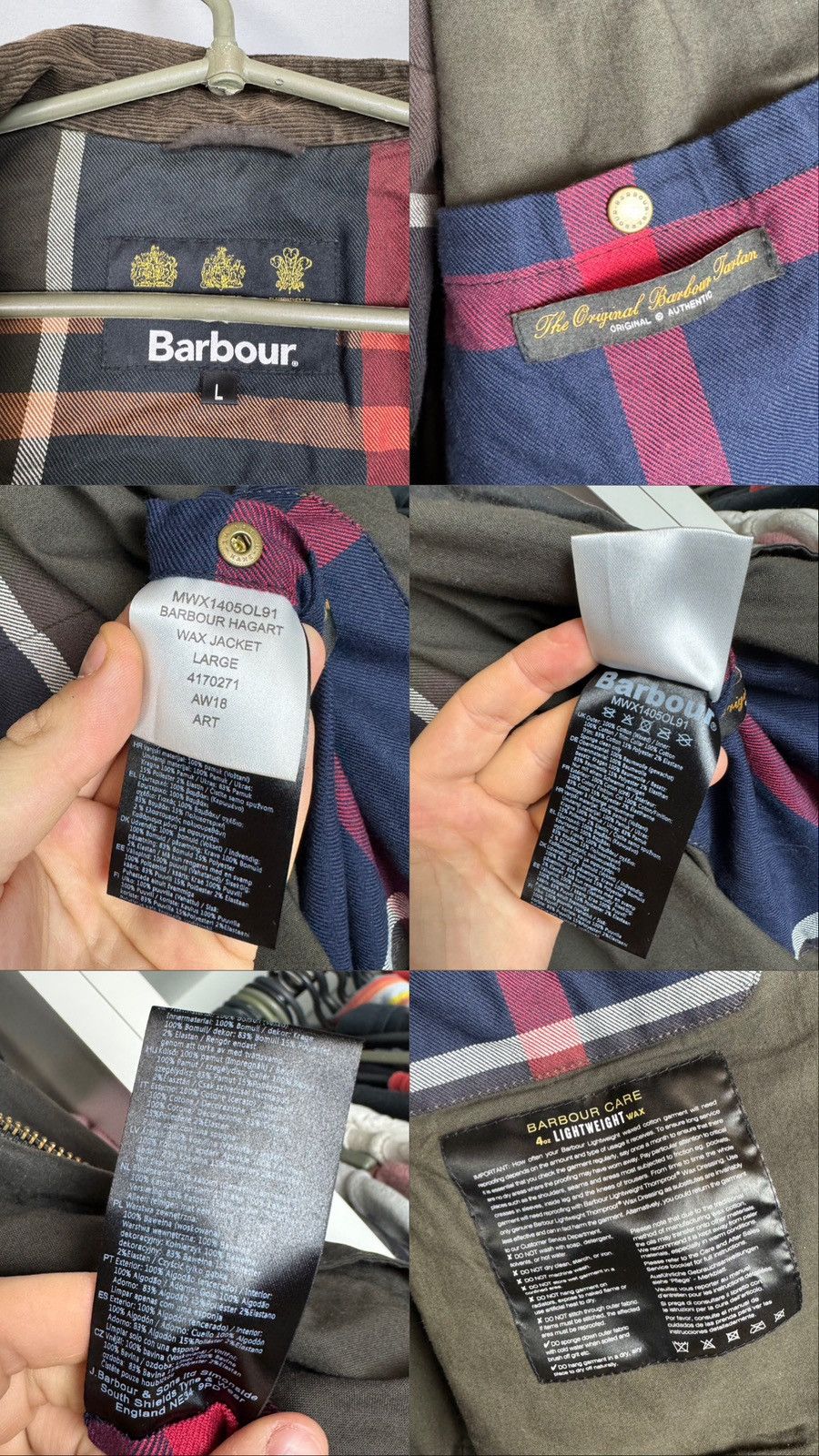 Barbour Barbour Hagart Wax Jacket Size US L / EU 52-54 / 3 - 14 Thumbnail