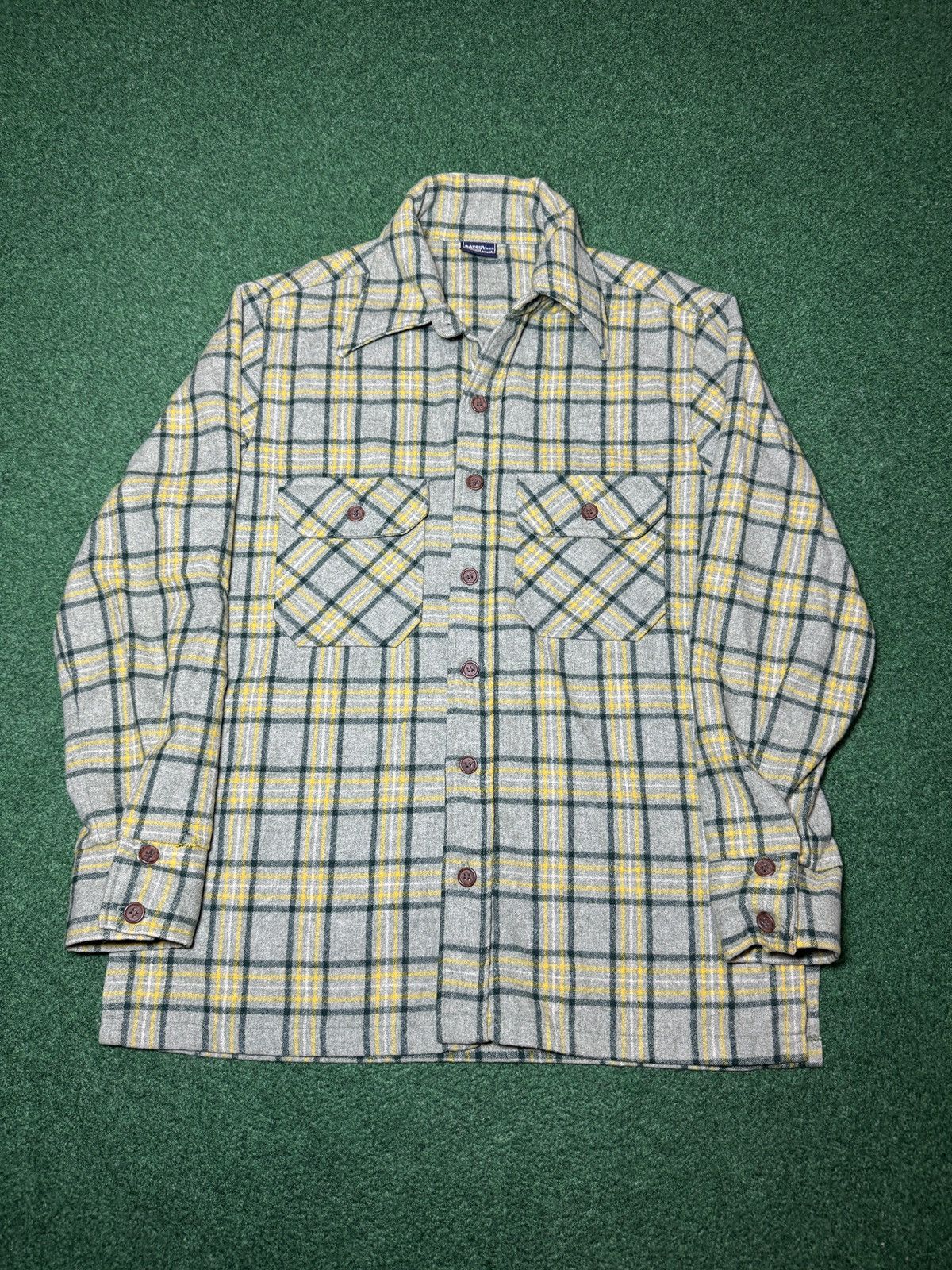 Vintage Vtg Gatsby USA Robert Bruce Wool Plaid Button Up Flannel Size US M / EU 48-50 / 2 - 1 Thumbnail