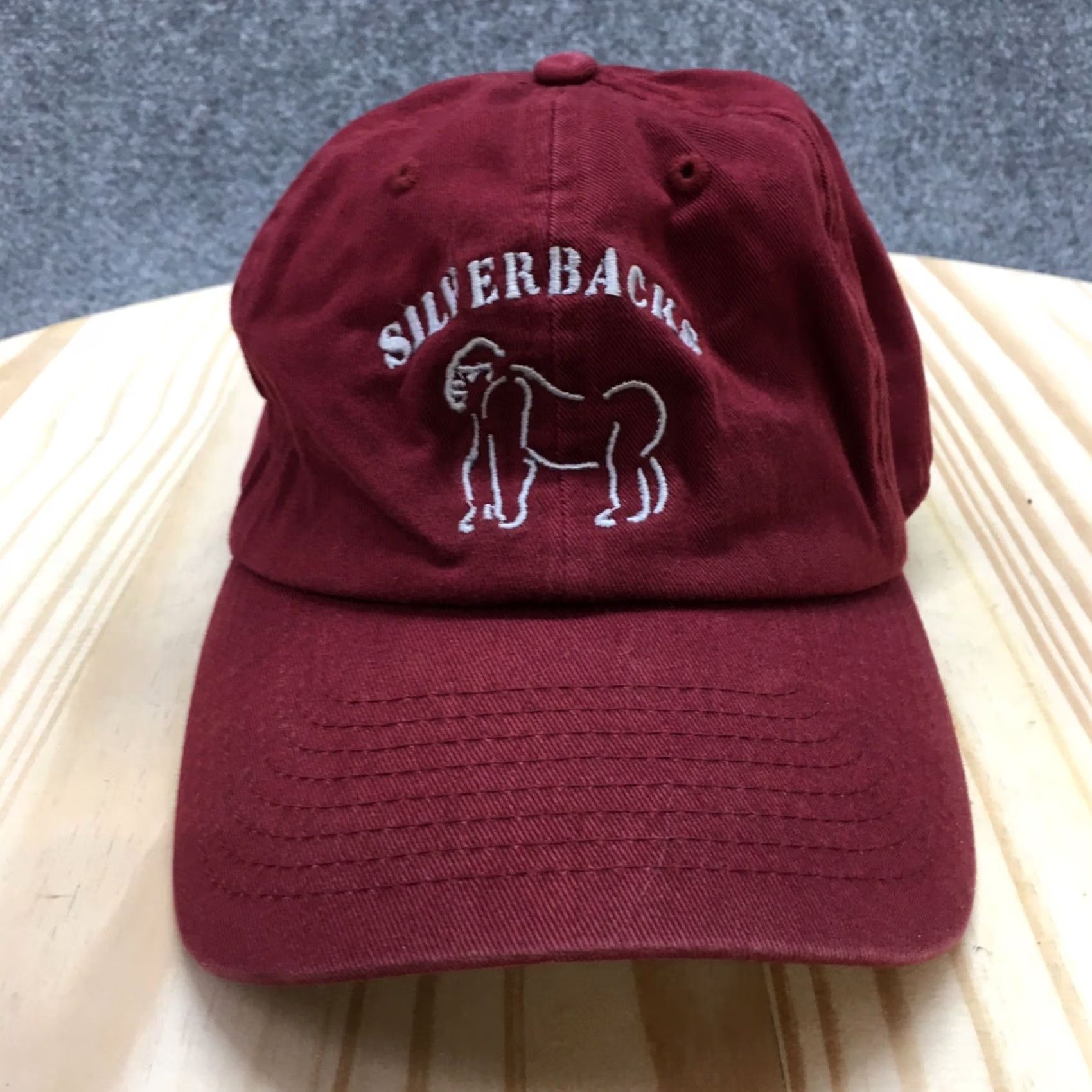 Vintage KB ETHOS Silverback Kbethos Classics Baseball Cap Hat Mens Red OS Adjustable Curved Brim Size ONE SIZE - 2 Thumbnail