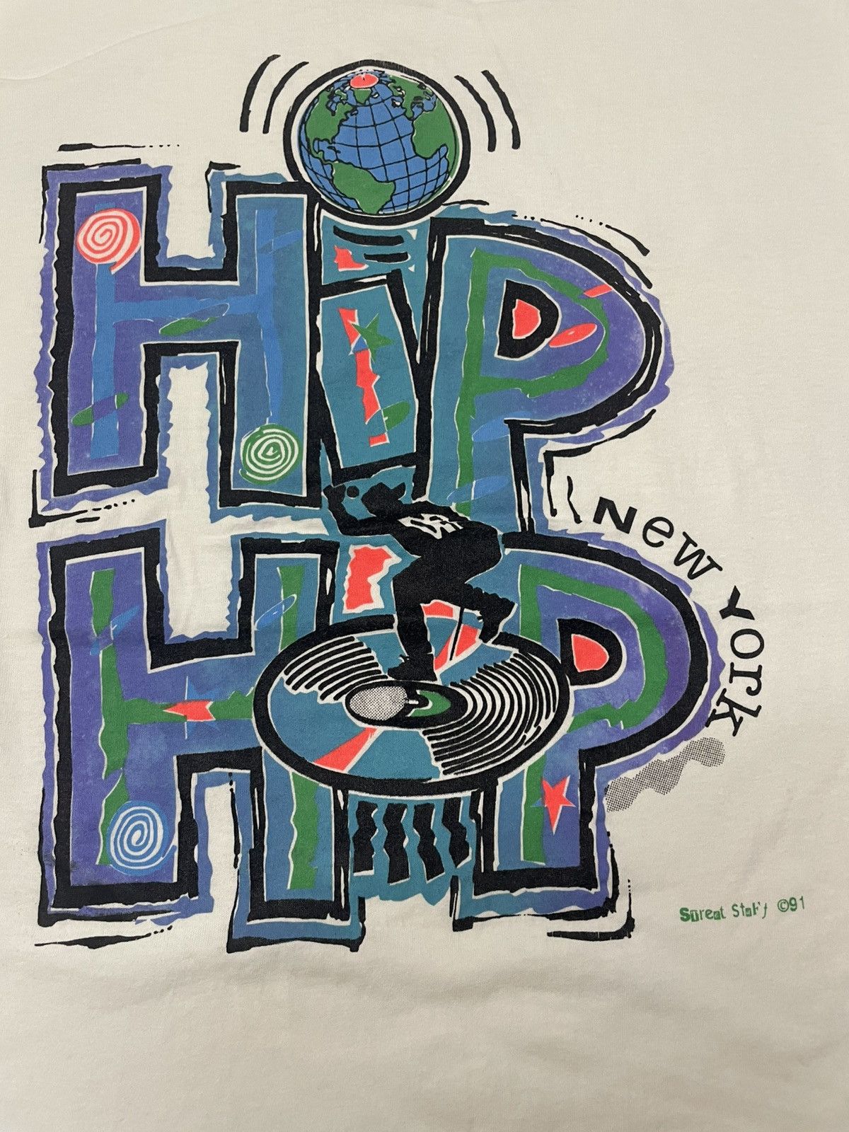 Product Of New York Vintage 90s HIP HOP New York by Street Stafy 90 Tshirt Size US L / EU 52-54 / 3 - 3 Thumbnail