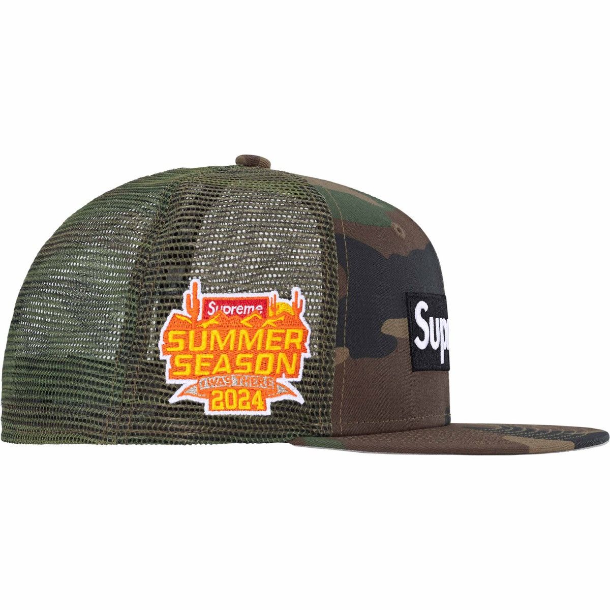 New Era × Supreme SUPREME/NEW ERA BOX LOGO MESH BACK FITTED