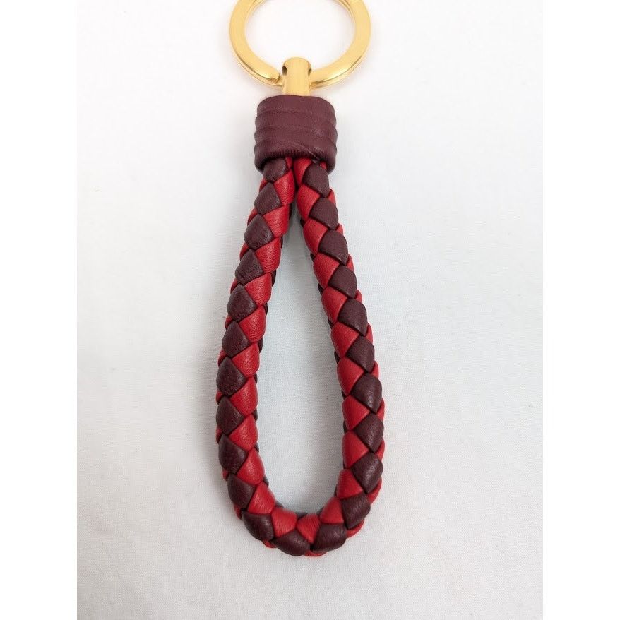 Bottega Veneta o1rshd1 Size: OS / Nappa Intrecciato Keyring in Bordeaux Size ONE SIZE - 3 Thumbnail