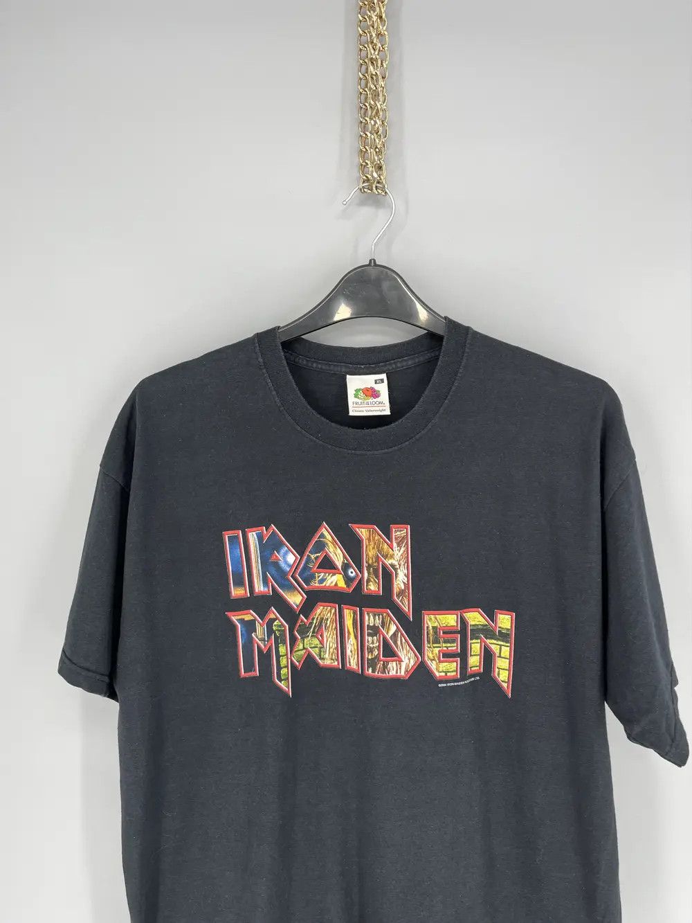 Band Tees Vintage 2004 Iron Maiden t shirt black big logo y2k Size US XL / EU 56 / 4 - 6 Thumbnail