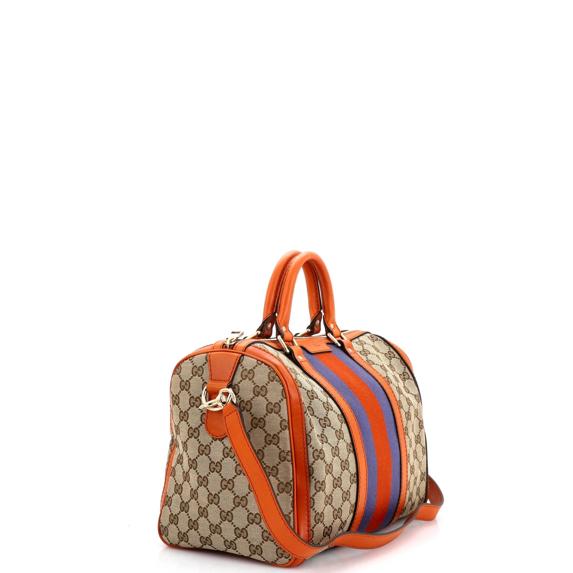 Gucci Vintage web boston bag gg canvas medium Size ONE SIZE - 1 Thumbnail