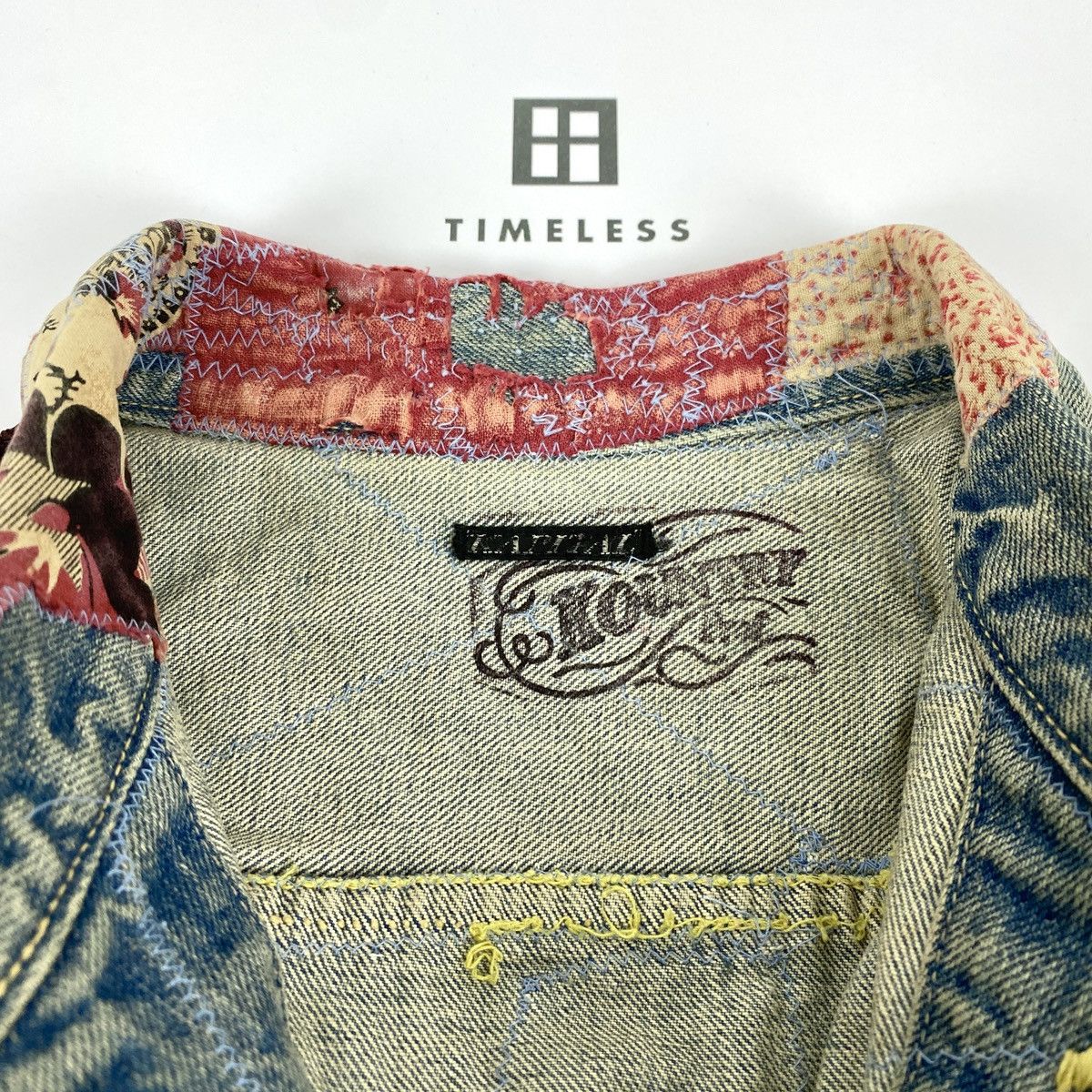 Kapital KAPITAL 15SS VIRGIN MARY PATCHWORK DENIM JACKET Size US M / EU 48-50 / 2 - 10 Thumbnail