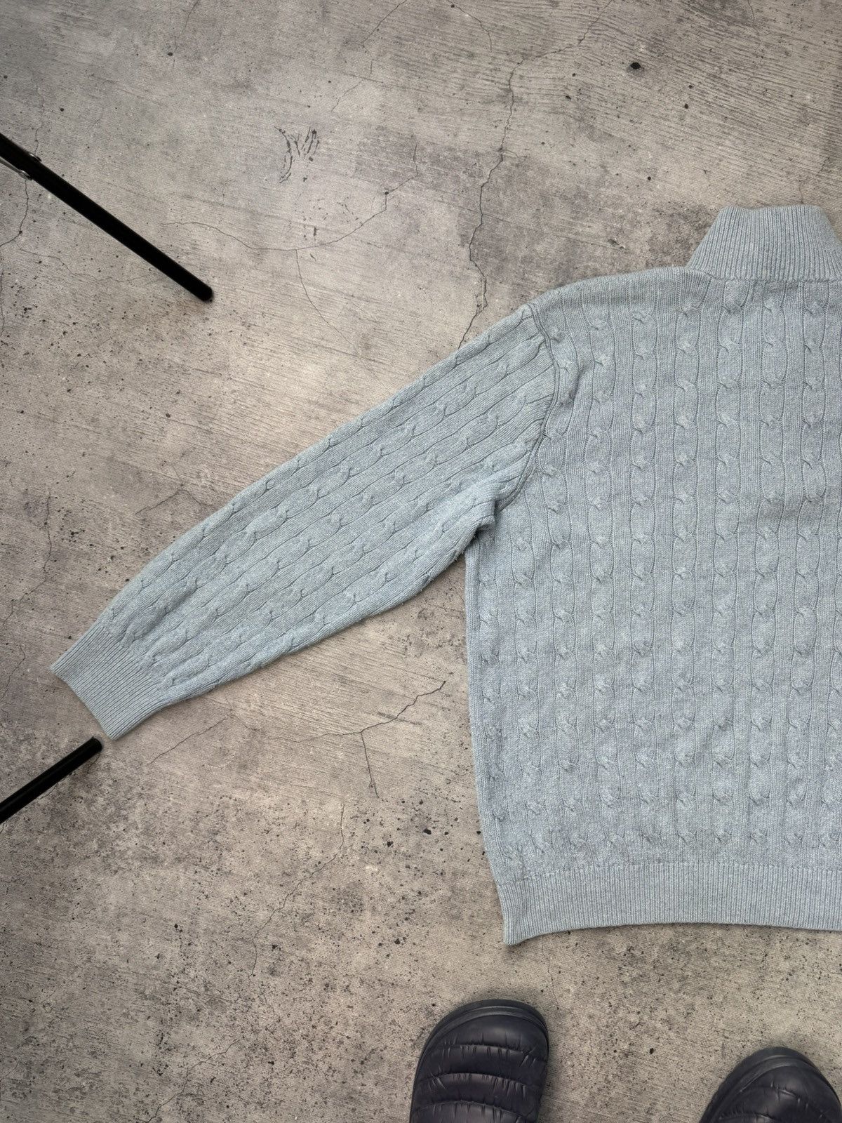 Polo Ralph Lauren Vintage 90S Polo Ralph Lauren PRL Knited 1/3 Zip Sweater Size US L / EU 52-54 / 3 - 12 Thumbnail