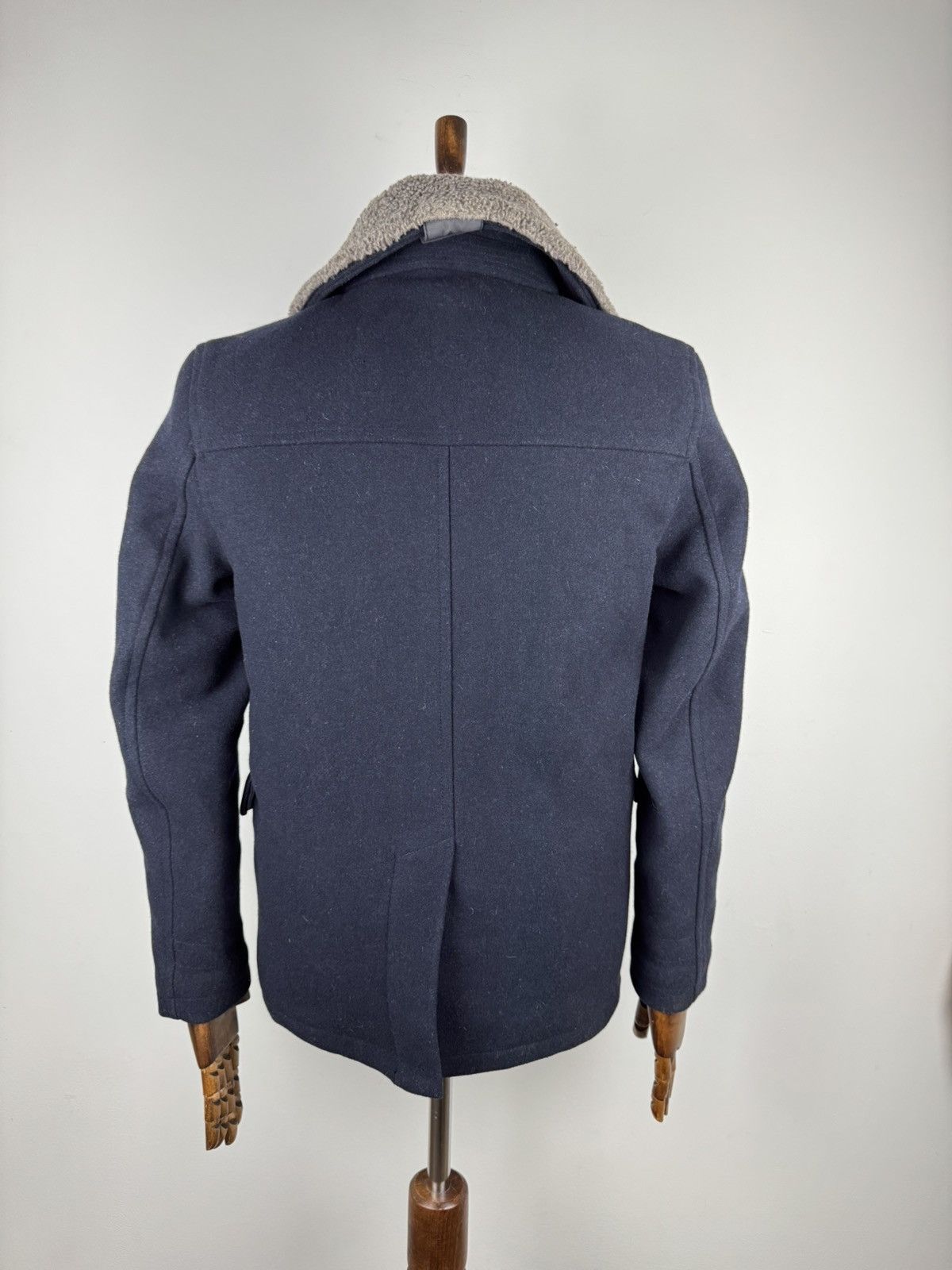 Superdry Men’s Supedry Merchant Pea Coat Wool size M Size US M / EU 48-50 / 2 - 6 Thumbnail
