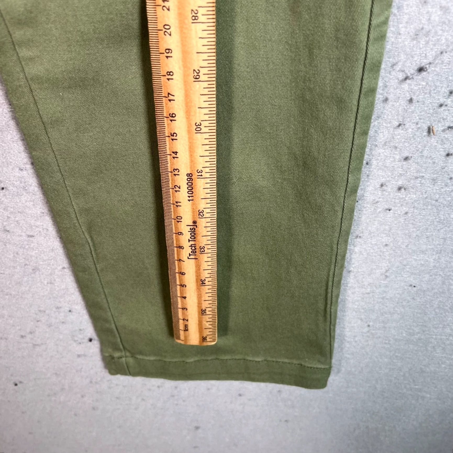 Old Navy VINTAGE Old Navy Slim Built-In Flex Olive Green Pants 26 x 30 NEW! Size US 26 / EU 42 - 7 Thumbnail