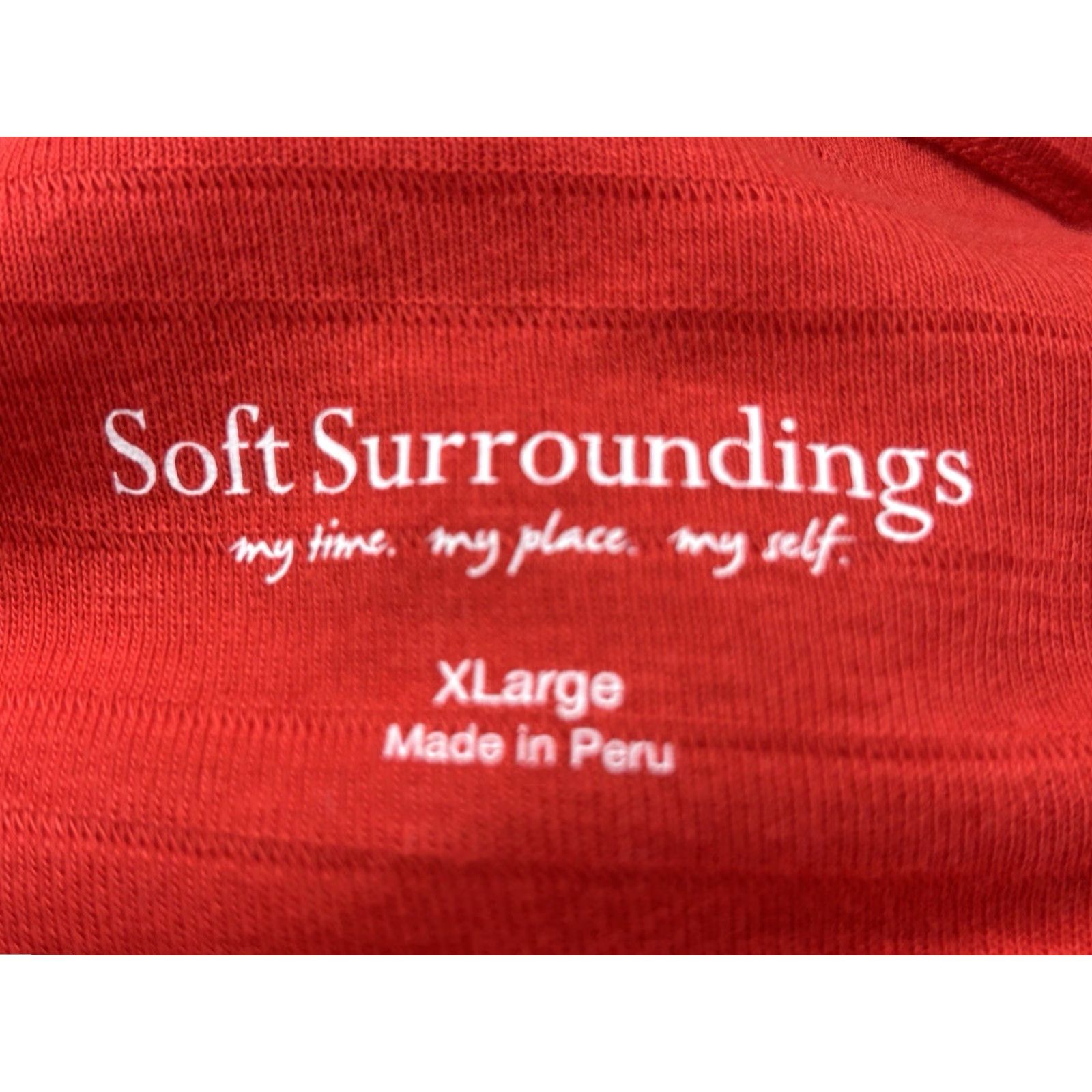 Soft Surroundings VINTAGE? No. It's Soft Surroundings Textured Midi Dress Women's Red Sleeveless XL Pullover Cotton Casual Party Midi Dress Sized XL Womens Size XL / US 12-14 / IT 48-50 - 5 Thumbnail