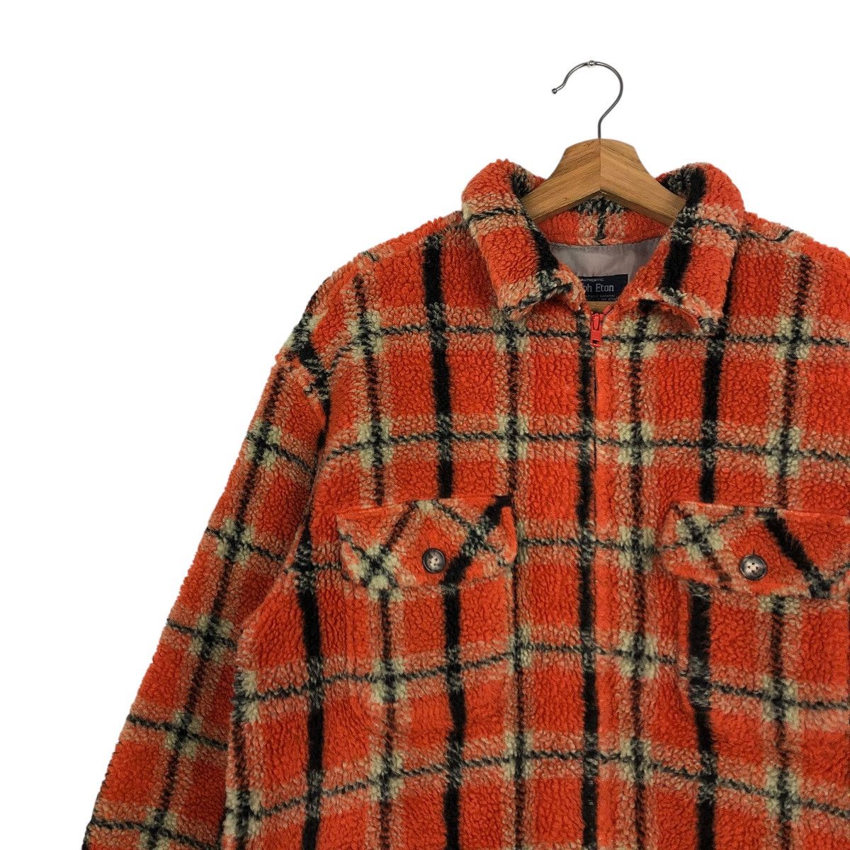 Japanese Brand 🔥VINTAGE FLEECE FLANNEL JACKET RALPH ETON ISSEY MIYAKE Size US M / EU 48-50 / 2 - 9 Thumbnail