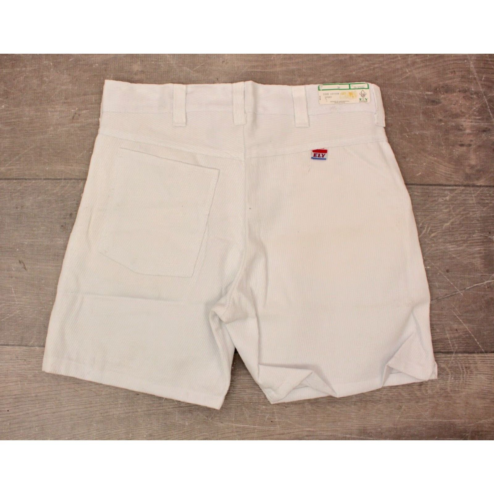 Vintage VINTAGE Ely Shorts White Cotton 1960s 30 Mens Shoes? Size US 30 / EU 46 - 2 Thumbnail