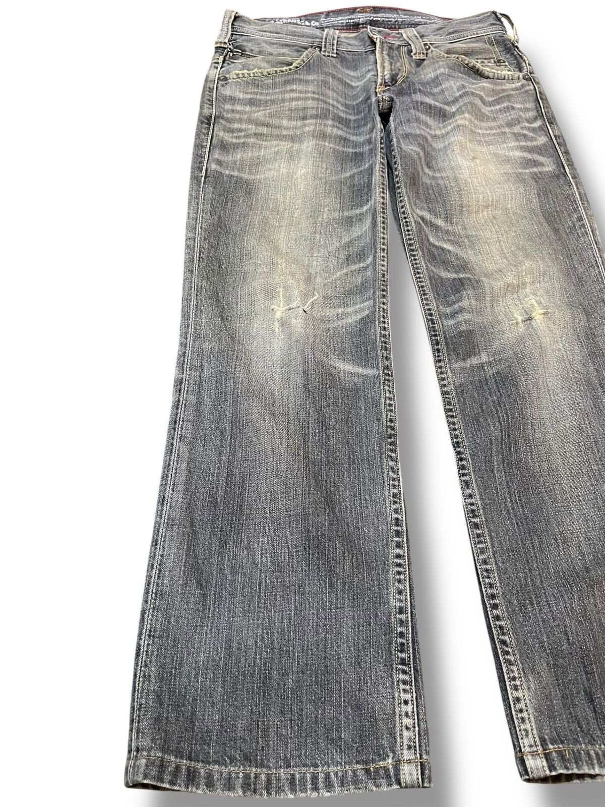 Le Grande Bleu (L.G.B.) × Levi's Vintage Levi’s 502 Studded Punk Faded Grunge Denim Size US 33 - 4 Thumbnail