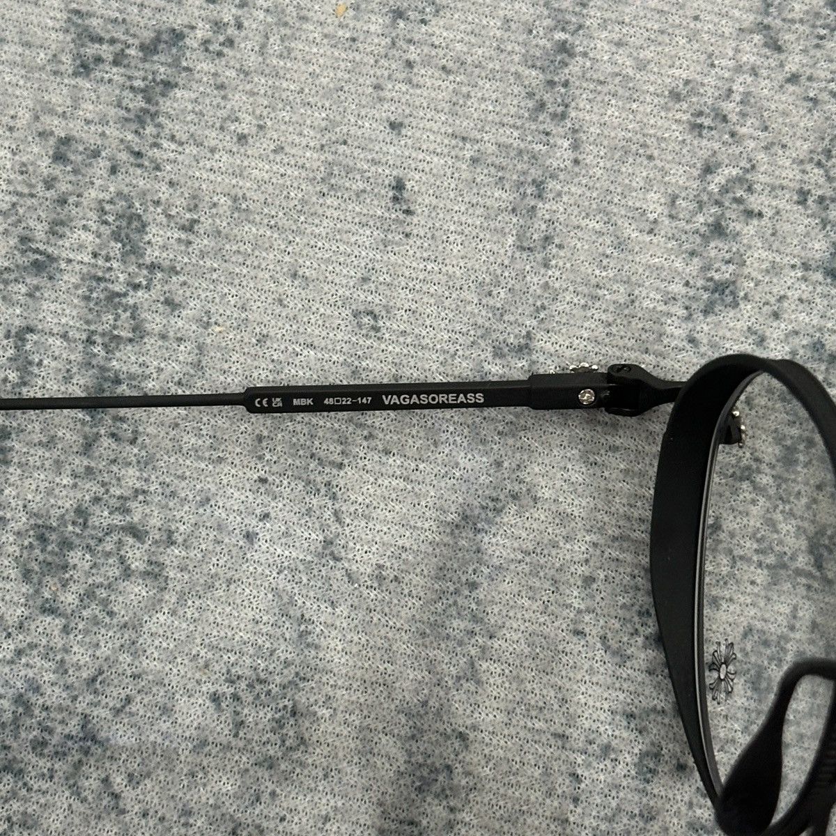 Chrome Hearts CHROME HEARTS VAGASOREASS MATTE BLACK EYEGLASSES Size ONE SIZE - 10 Thumbnail