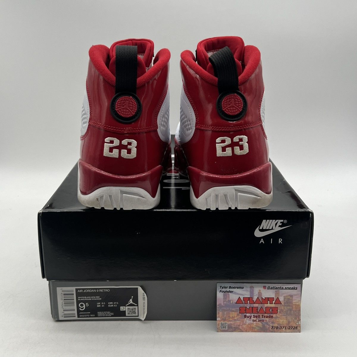 Jordan Brand Air Jordan 9 gym red Size US 9.5 / EU 42-43 - 3 Thumbnail