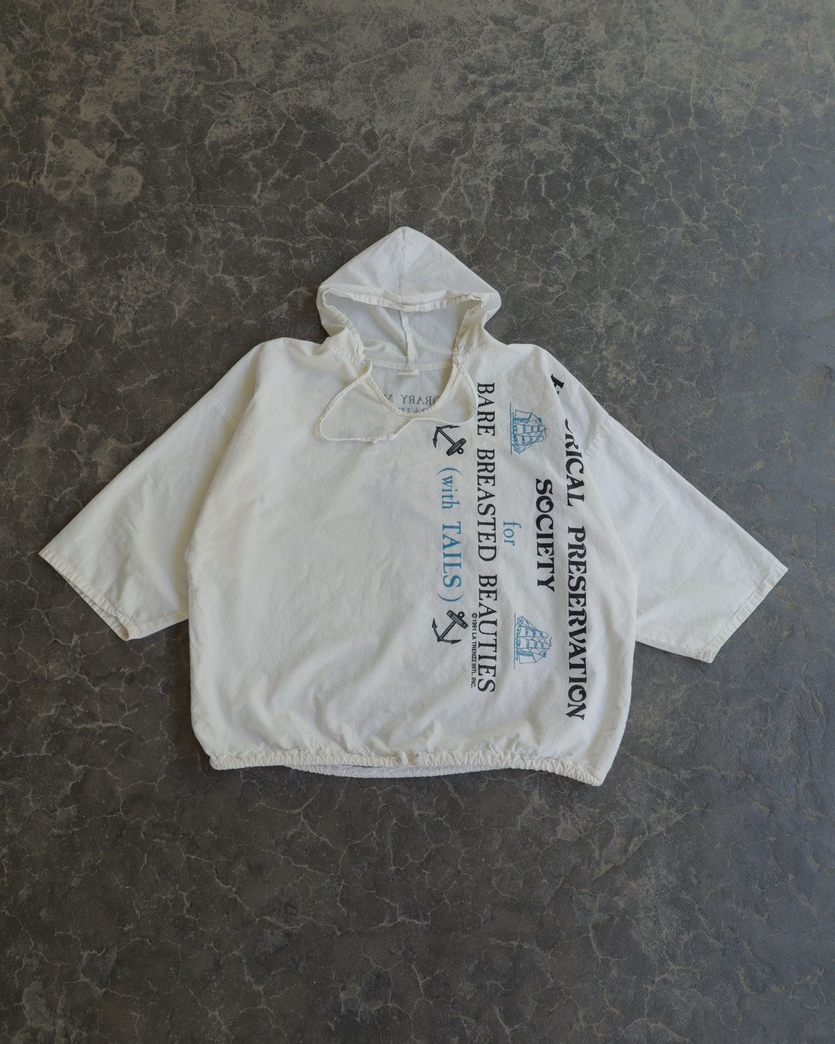 Vintage Vintage Mermaid Society Beach Surf Afterhood Hoodie Boxy Size US XL / EU 56 / 4 - 1 Thumbnail