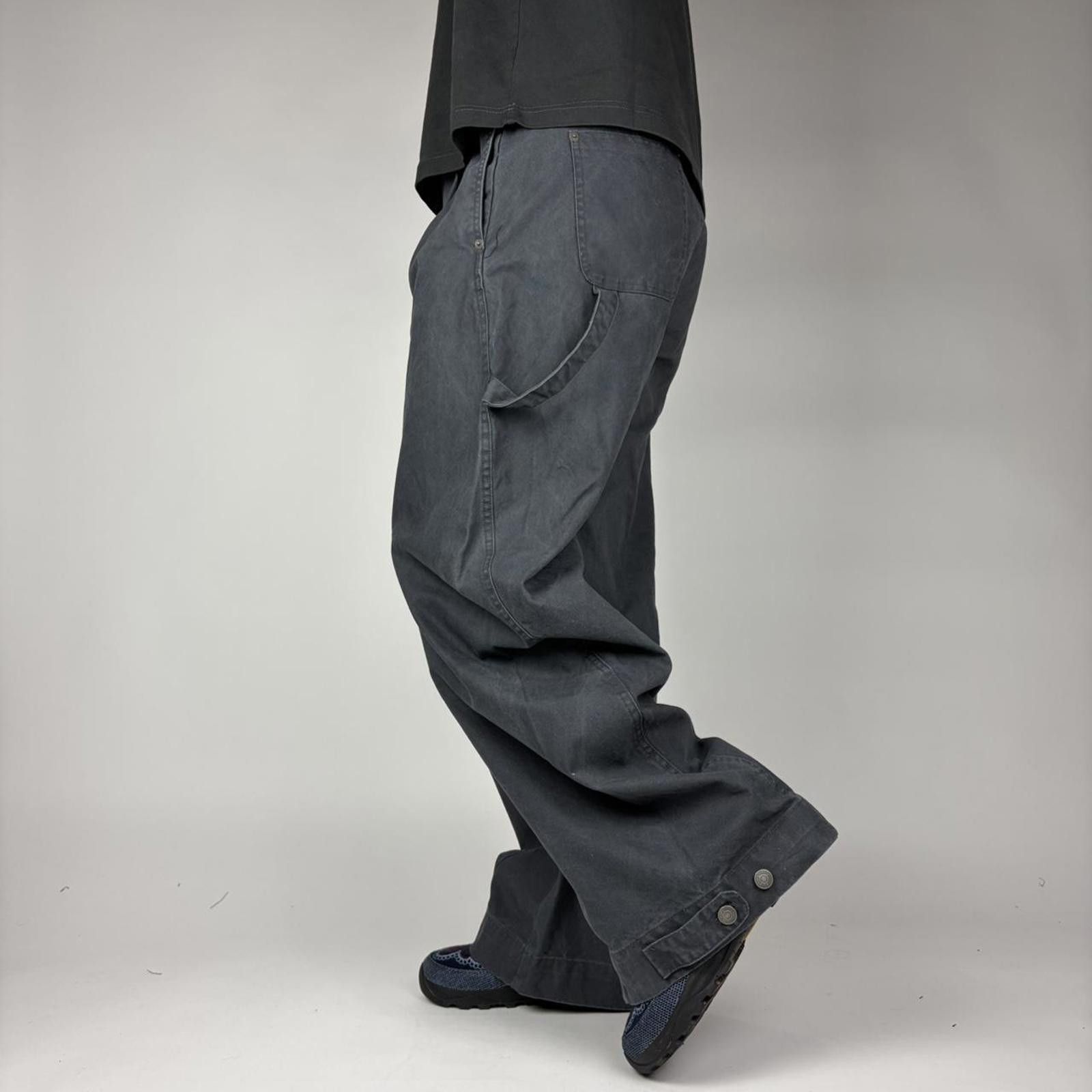 Other Grey Balloon Pleated Workwear Pants Size US 32 / EU 48 - 6 Thumbnail