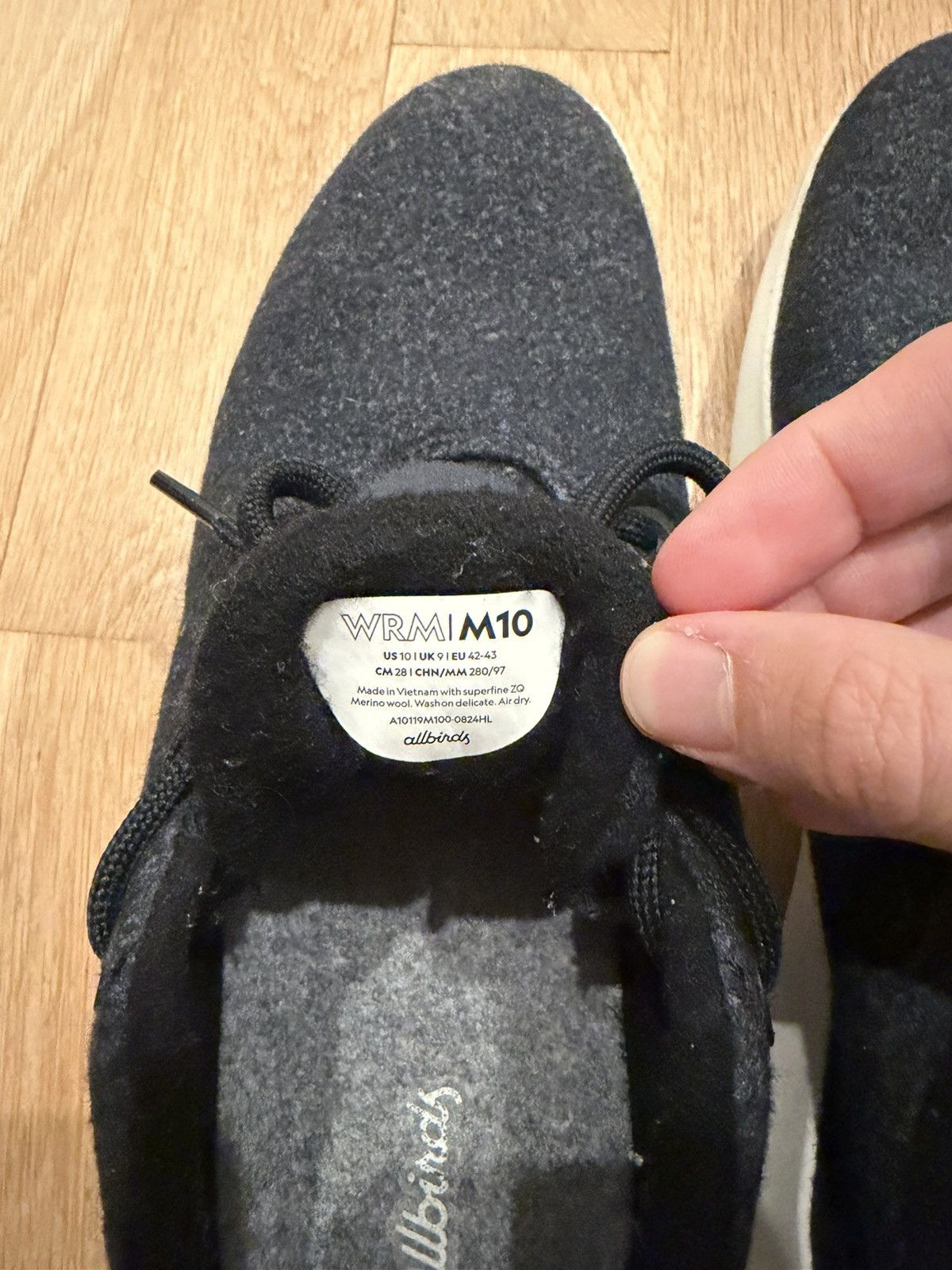 Allbirds Allbirds Wool Runner Mizzles - Like New M10 Size US 10 / EU 43 - 4 Thumbnail